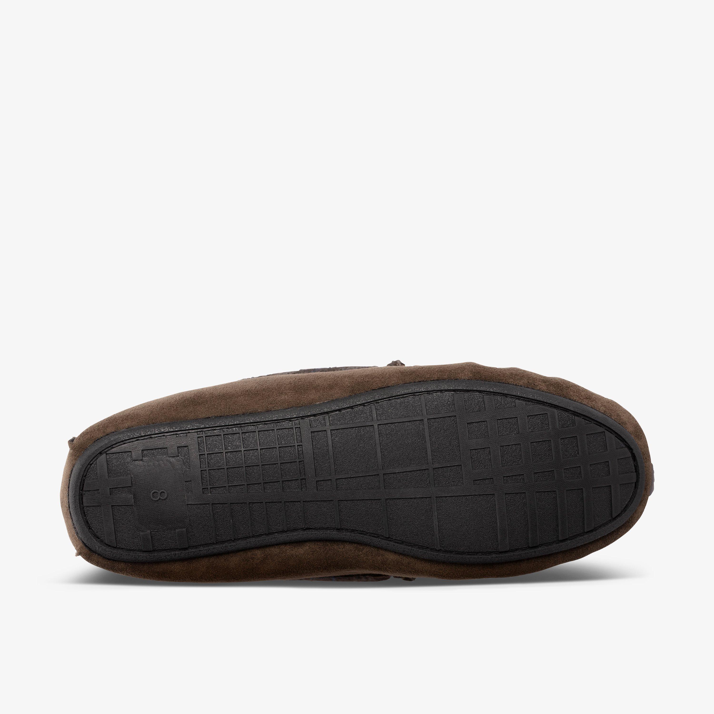 Fireside Mocc Dark Brown Slippers, view 3 of 6
