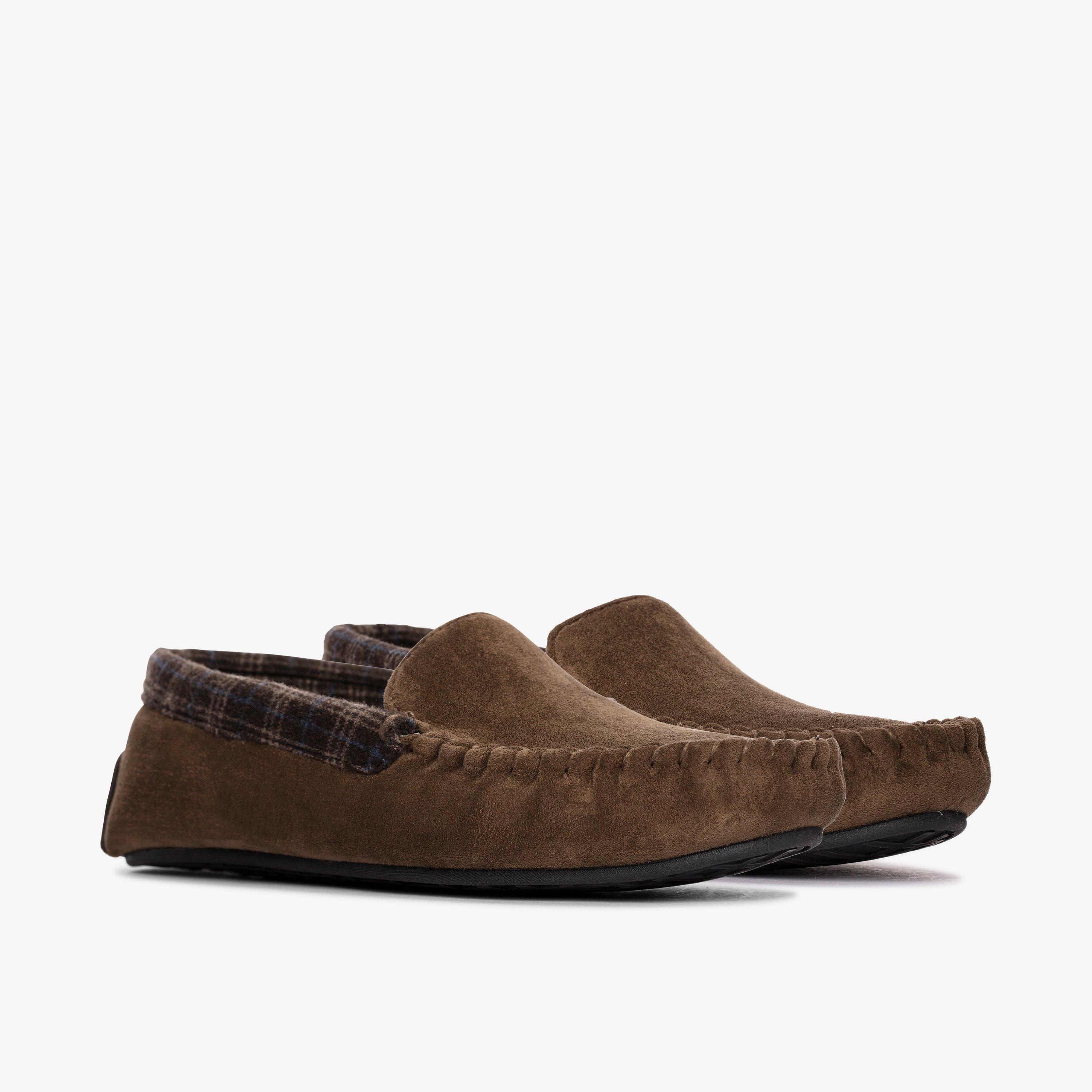 Fireside Mocc Dark Brown Slippers, view 4 of 6
