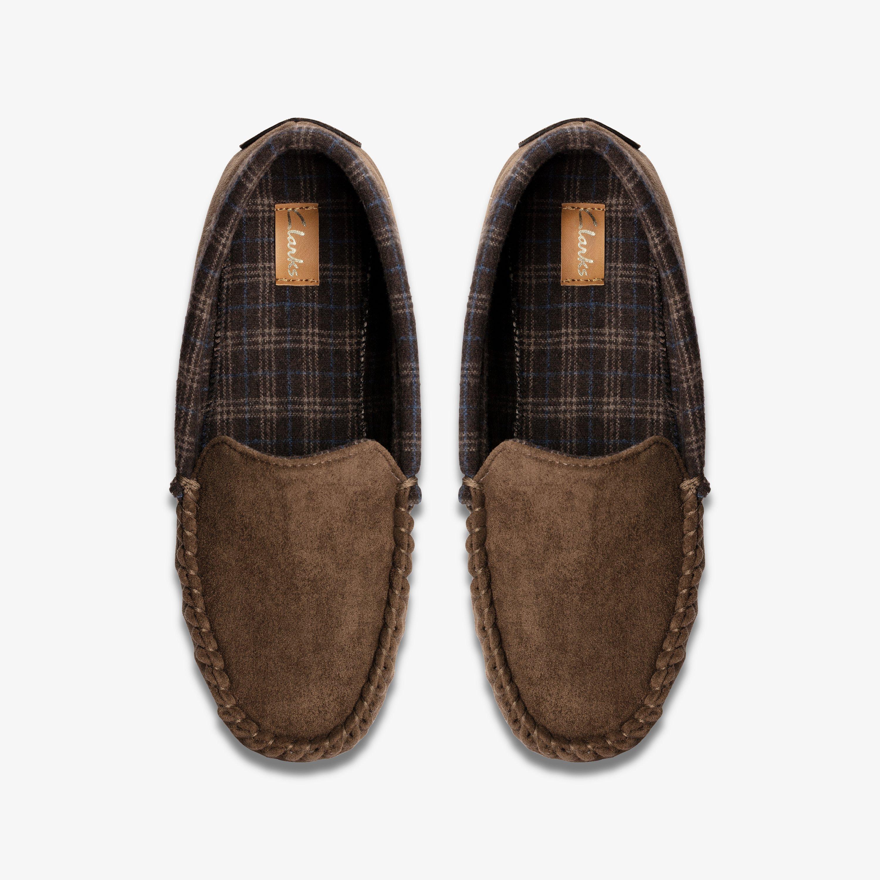 Fireside Mocc Dark Brown Slippers, view 6 of 6