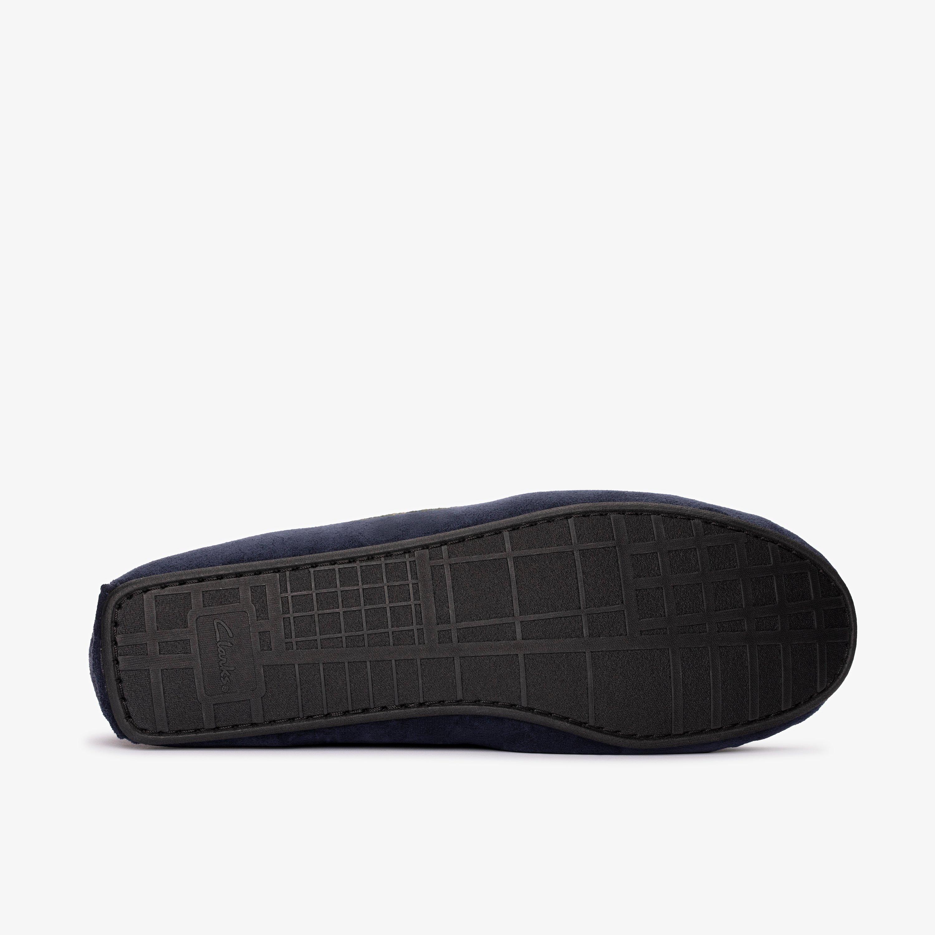 Fireside Mocc Navy Slippers, view 3 of 6