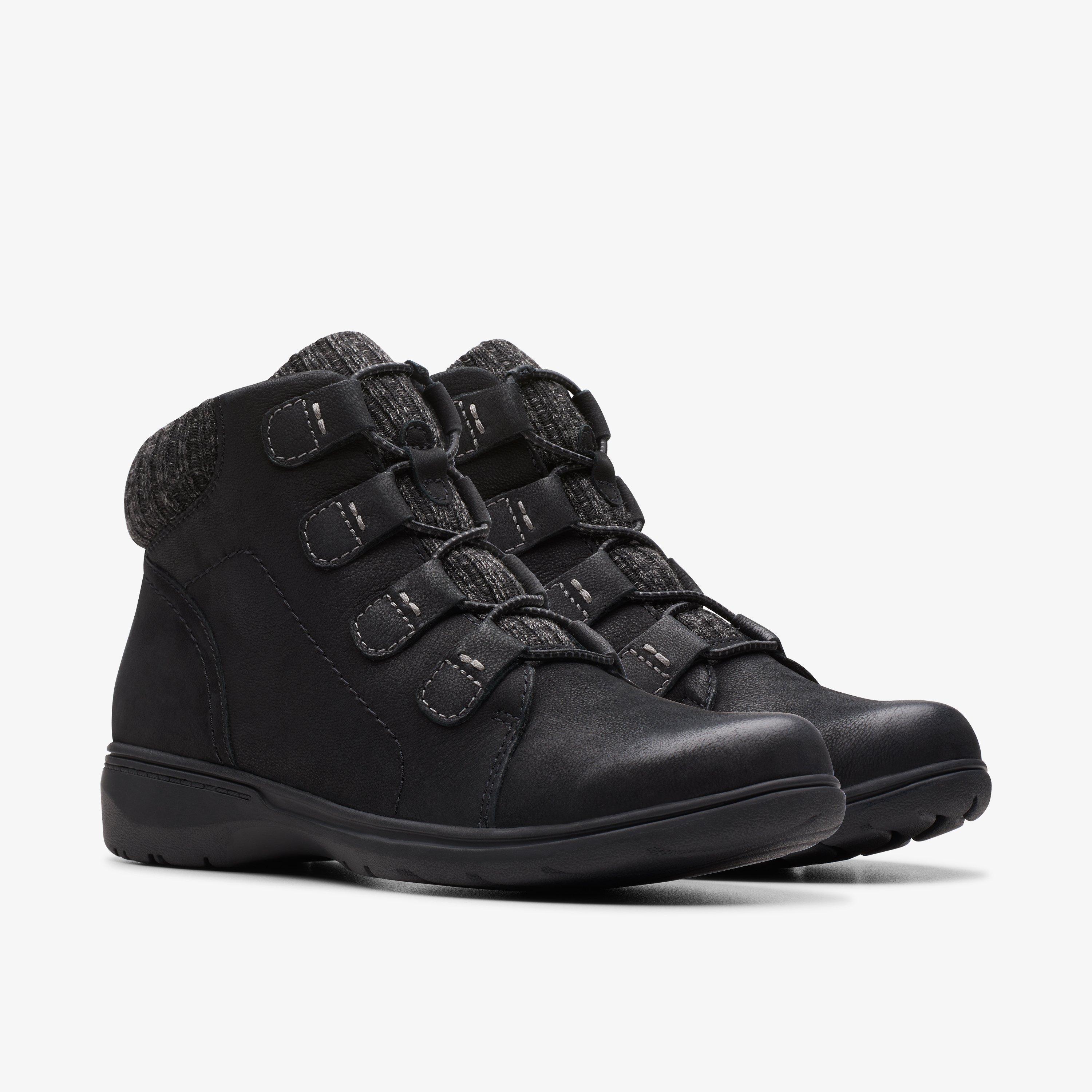 Carleigh Jade Black Nubuck Ankle Boots, view 5 of 8