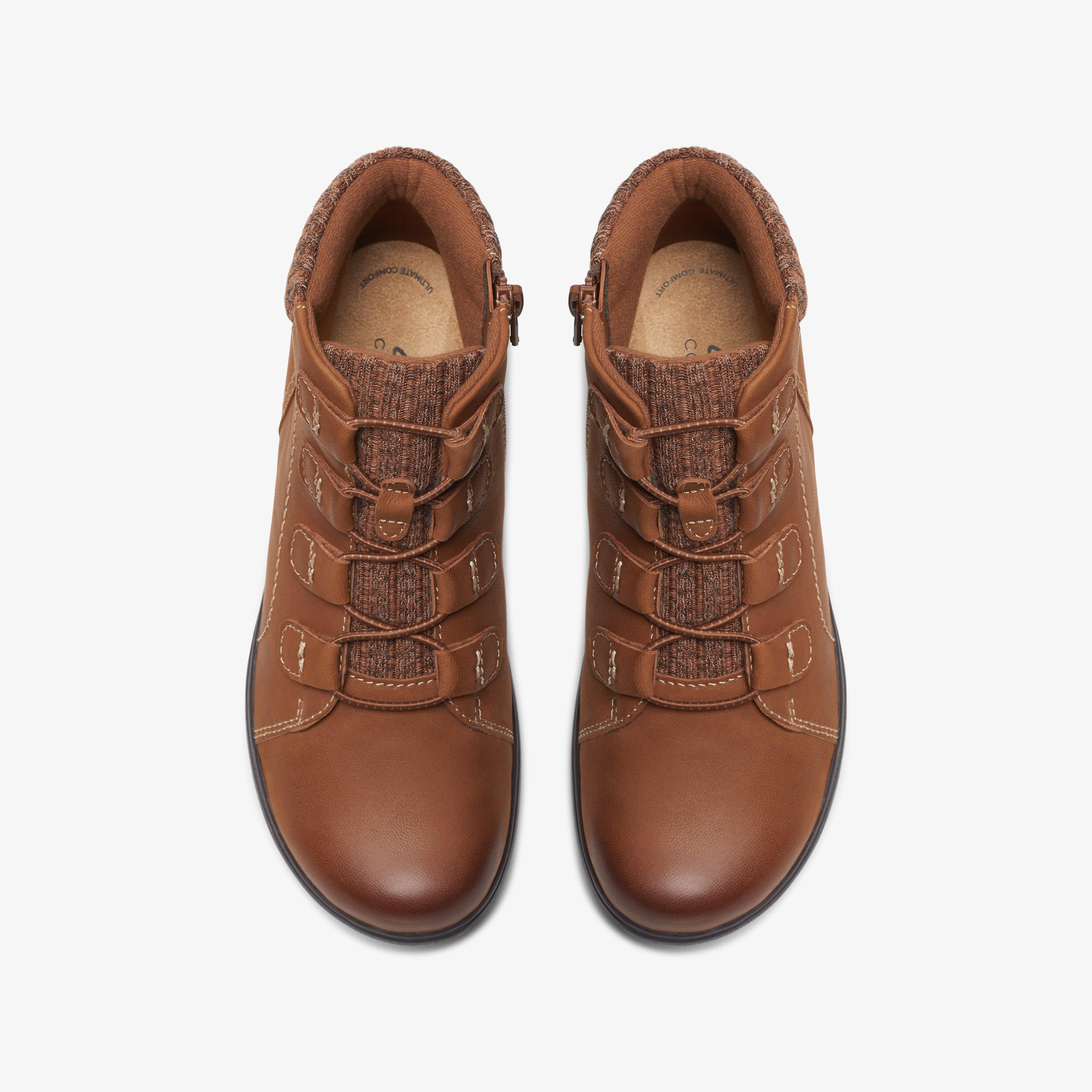 Carleigh Jade Dark Tan Nubuck Ankle Boots, view 6 of 6