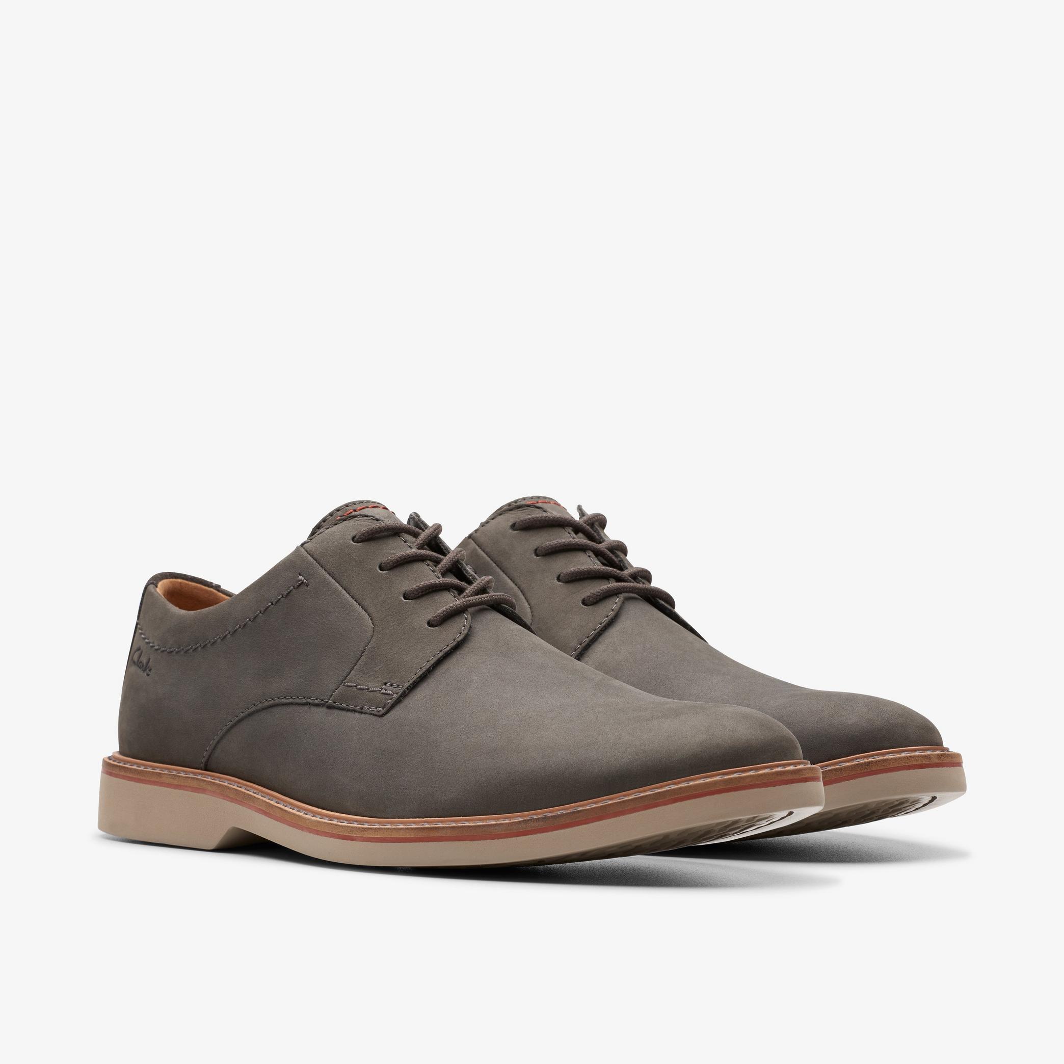 Atticus LT Lace Dark Grey Nubuck Oxford Shoes, view 4 of 6