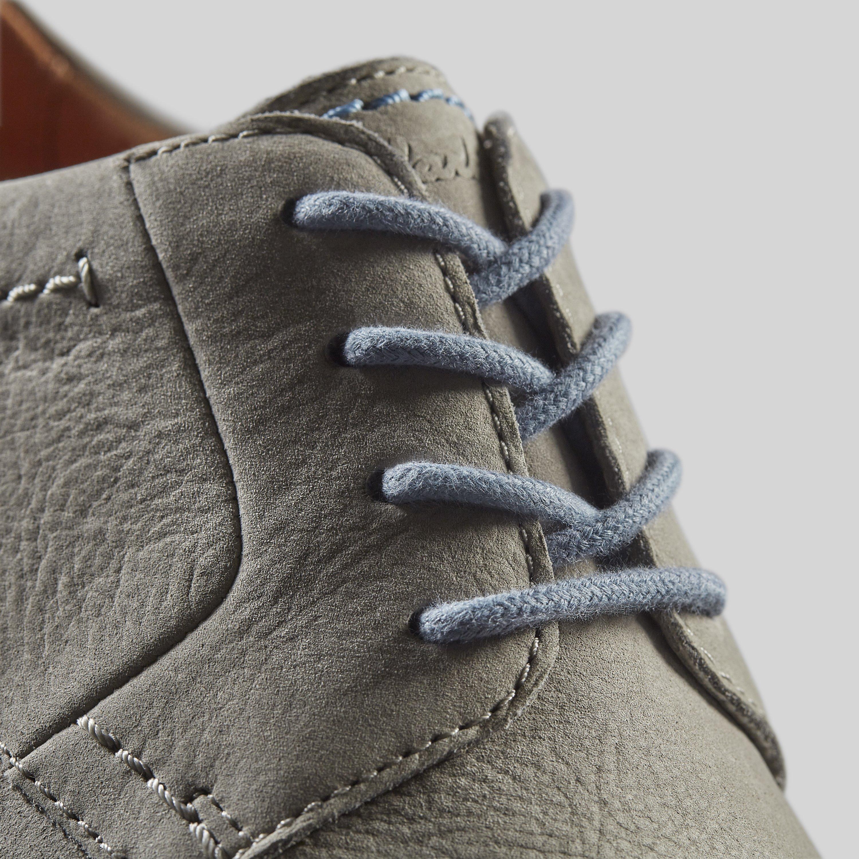 Mens Atticus LT Lace Grey Nubuck Oxford Shoes