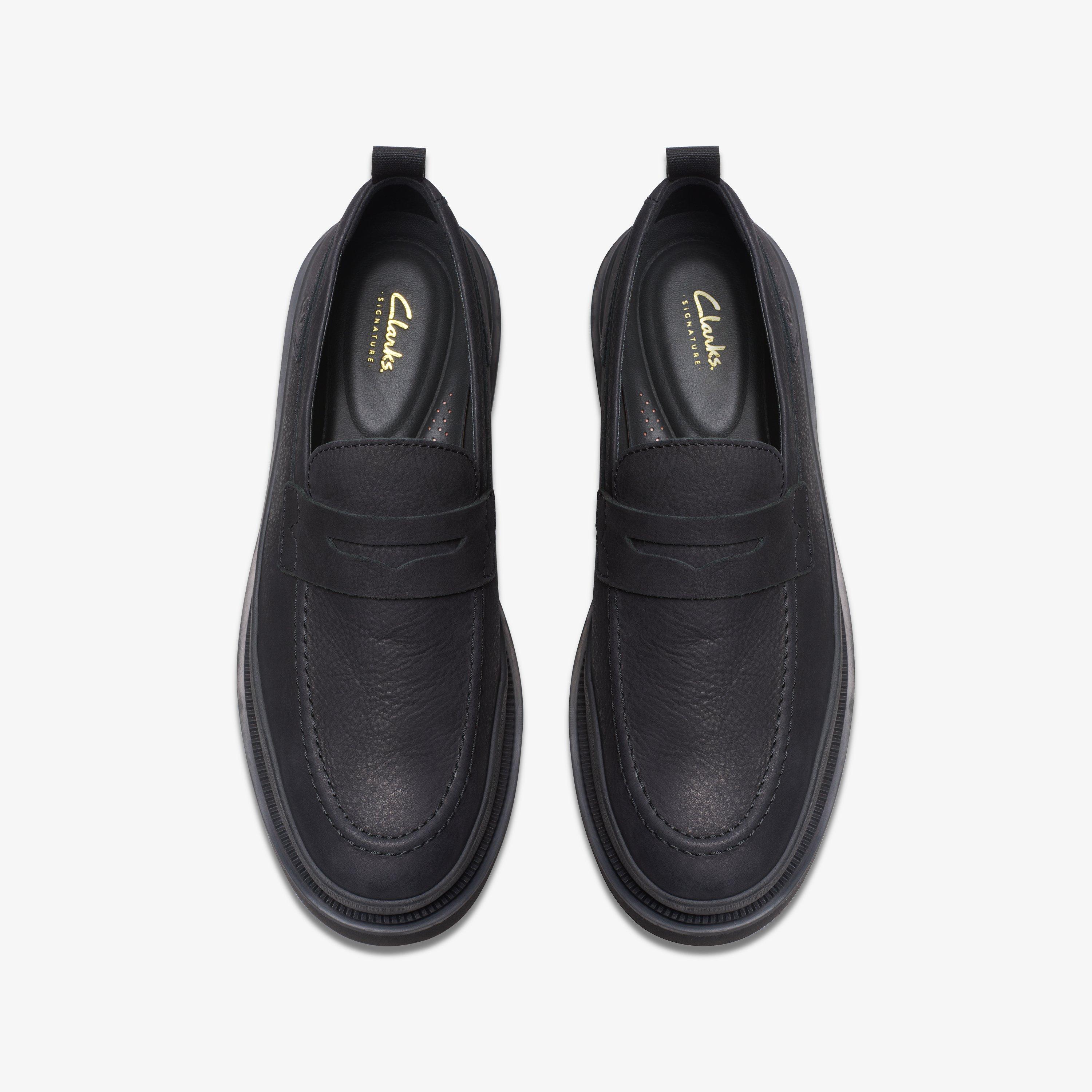 Clarks denner best sale motion black leather