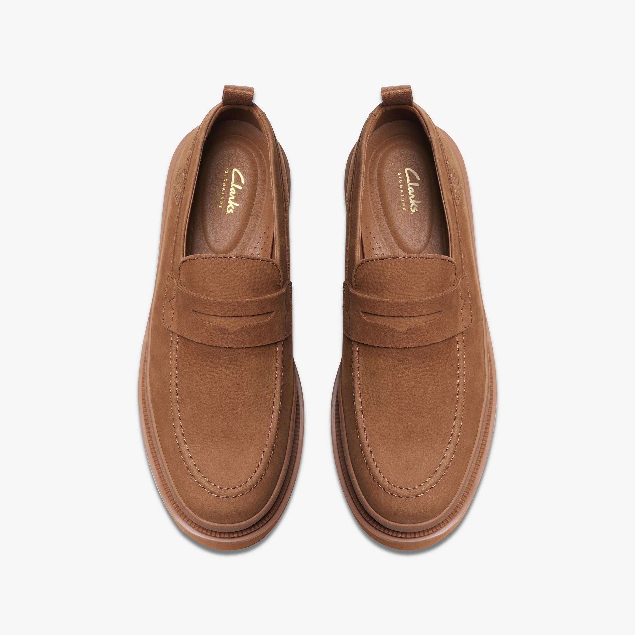 MENS Badell Step Cola Nubuck Loafers | Clarks US