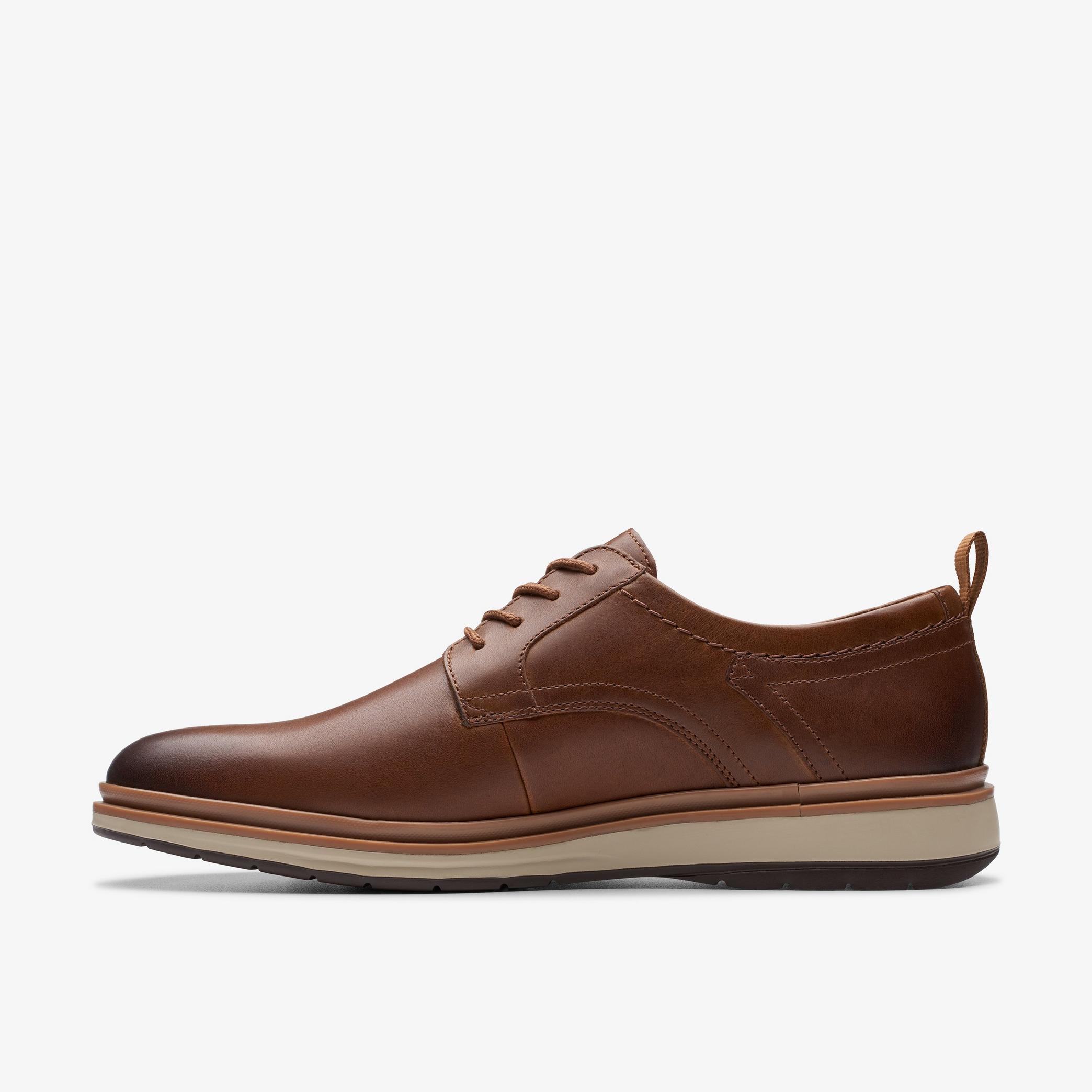 Mens Chantry Lo Dark Tan Leather Oxford Shoes