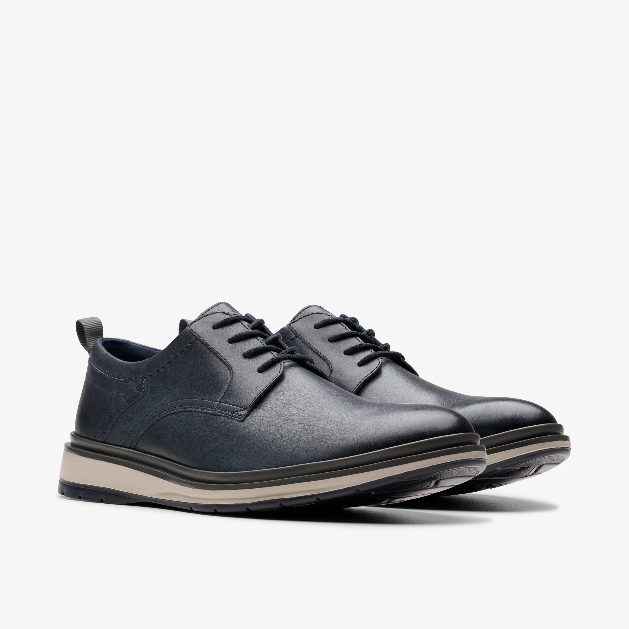 Chantry Lo Navy Leather Oxford Shoes, view 4 of 6
