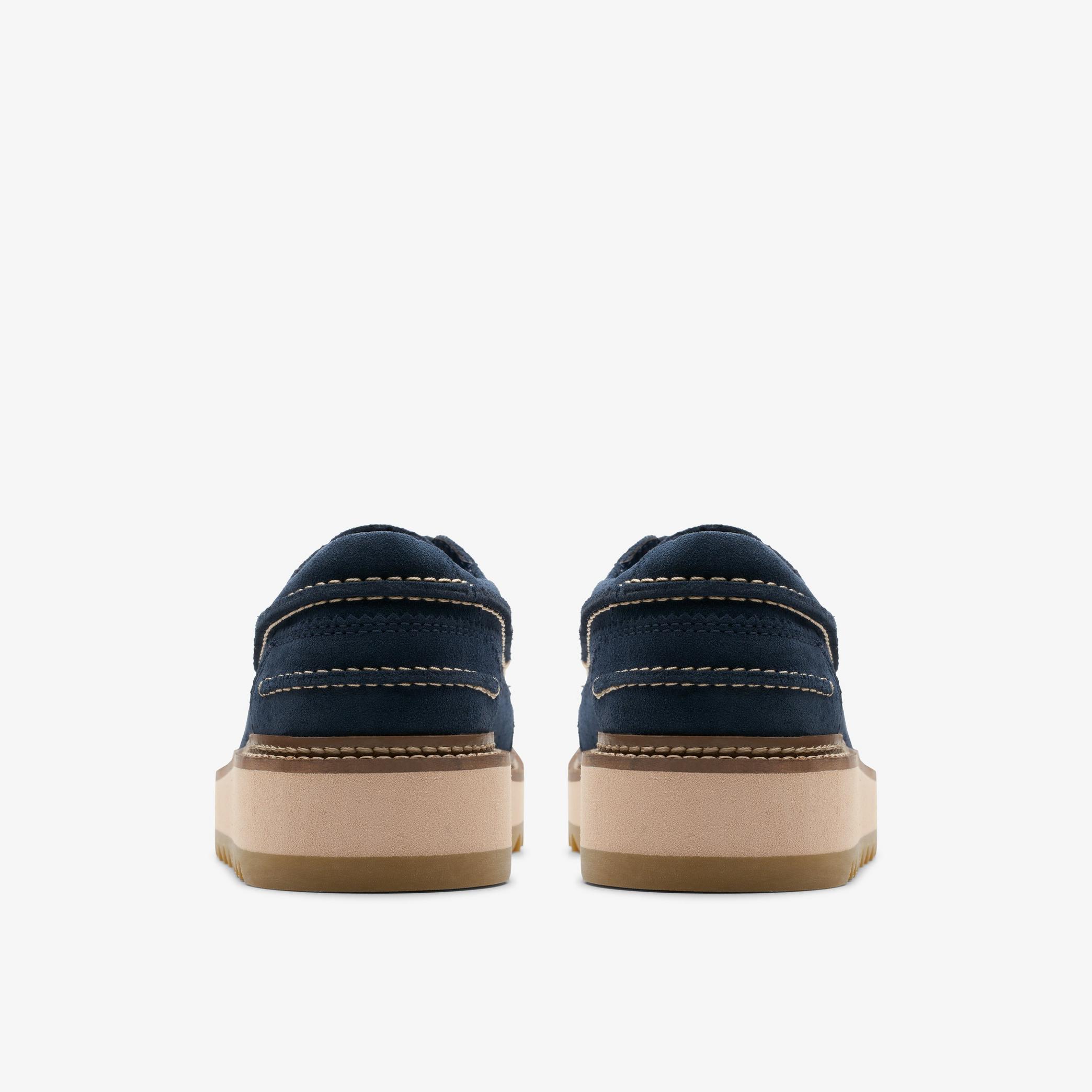 Clarkhill Lace Navy Suede Moccasins, view 5 of 6