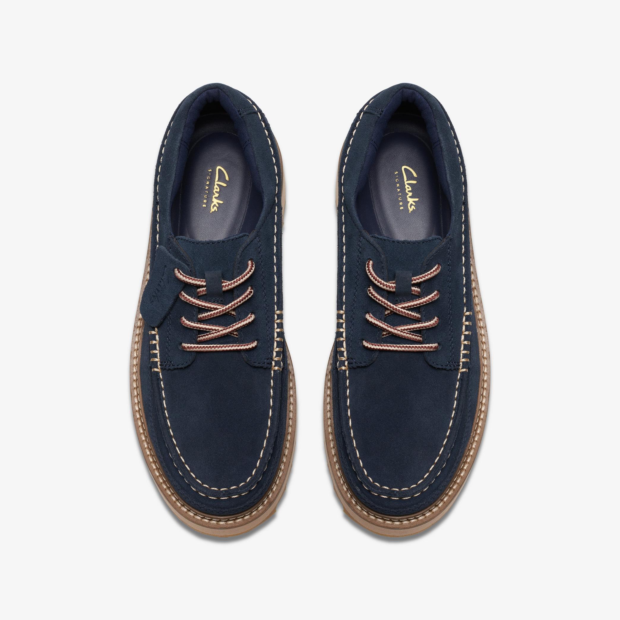 Clarkhill Lace Navy Suede Moccasins, view 6 of 6