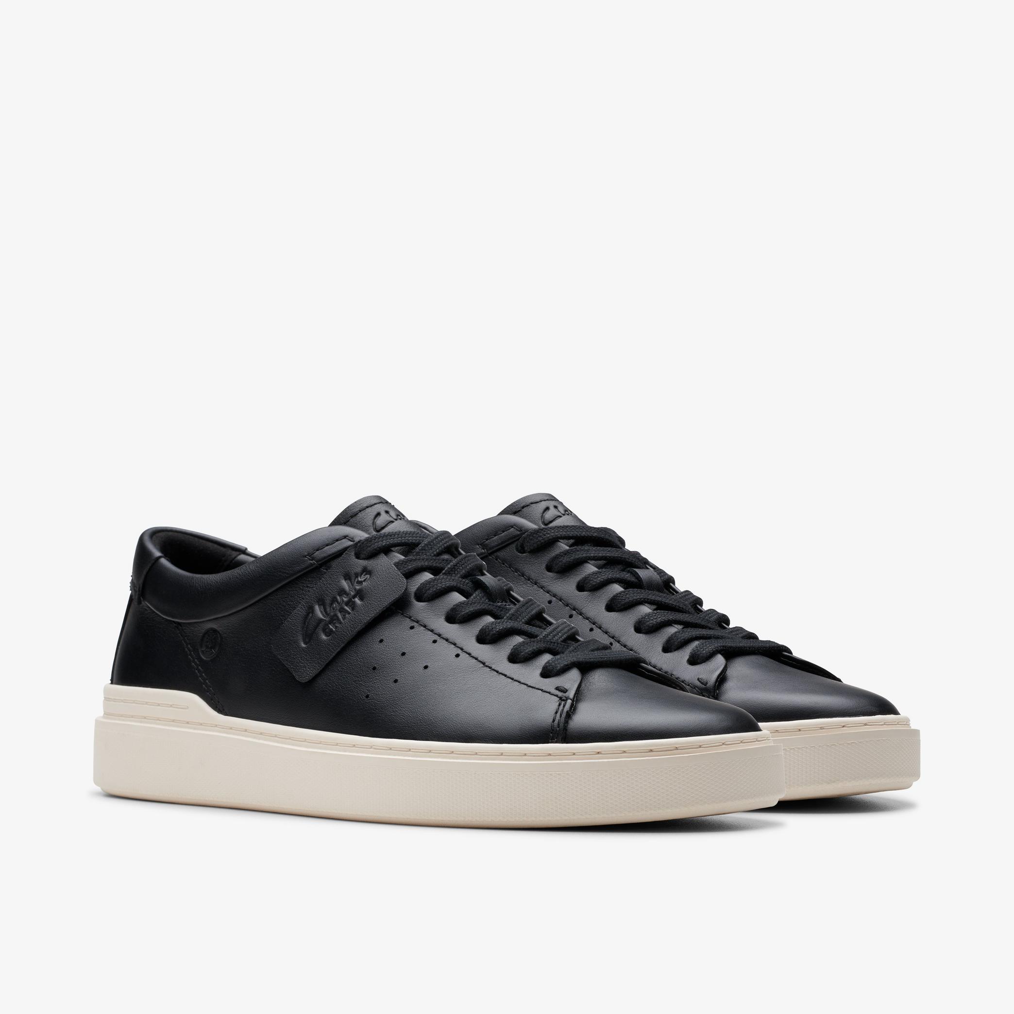Craft Swift Black Leather Trainers, view 4 of 6
