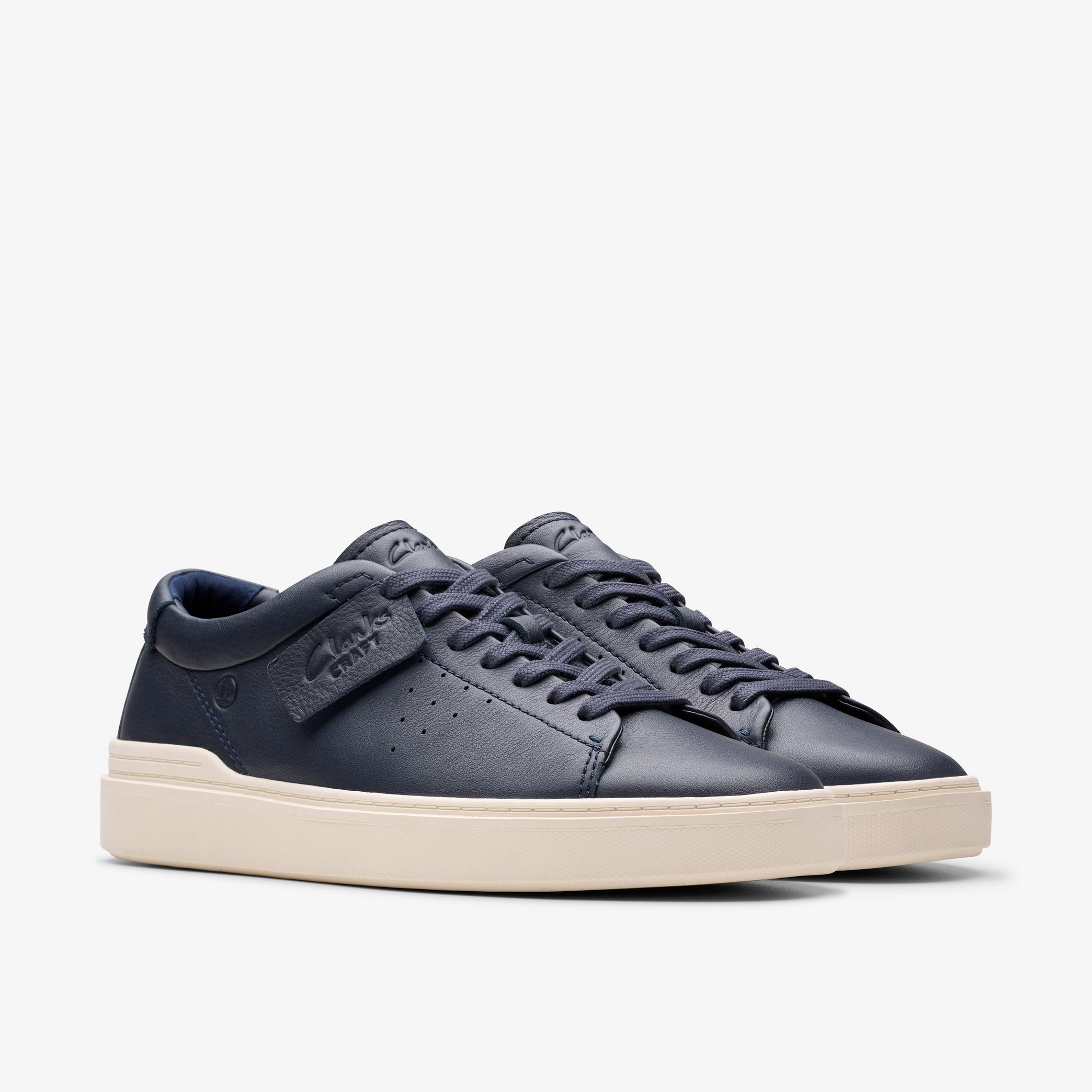 Craft Swift Navy Leather Sneakers, view 4 of 6