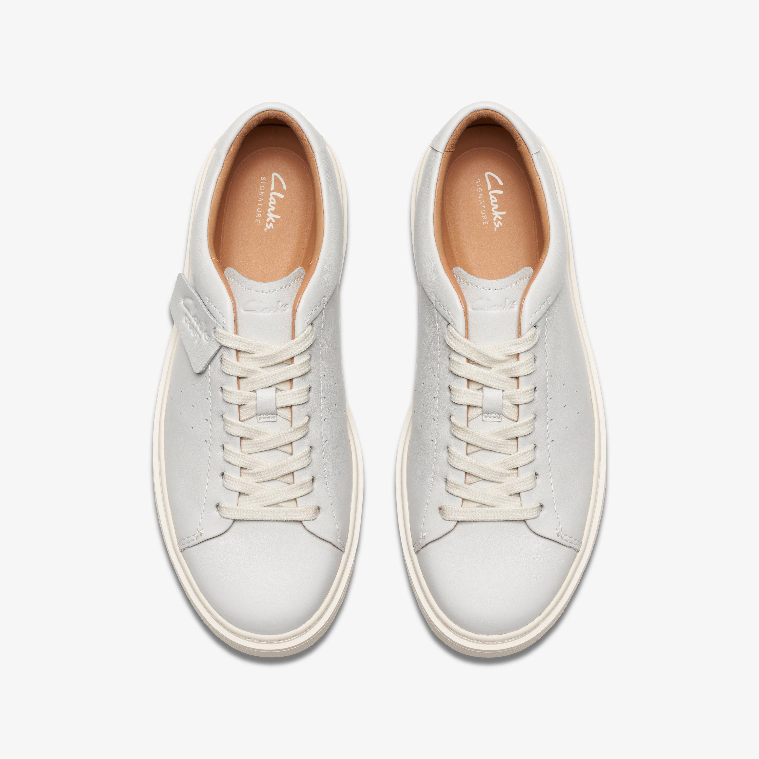 Mens white clarks shoes online