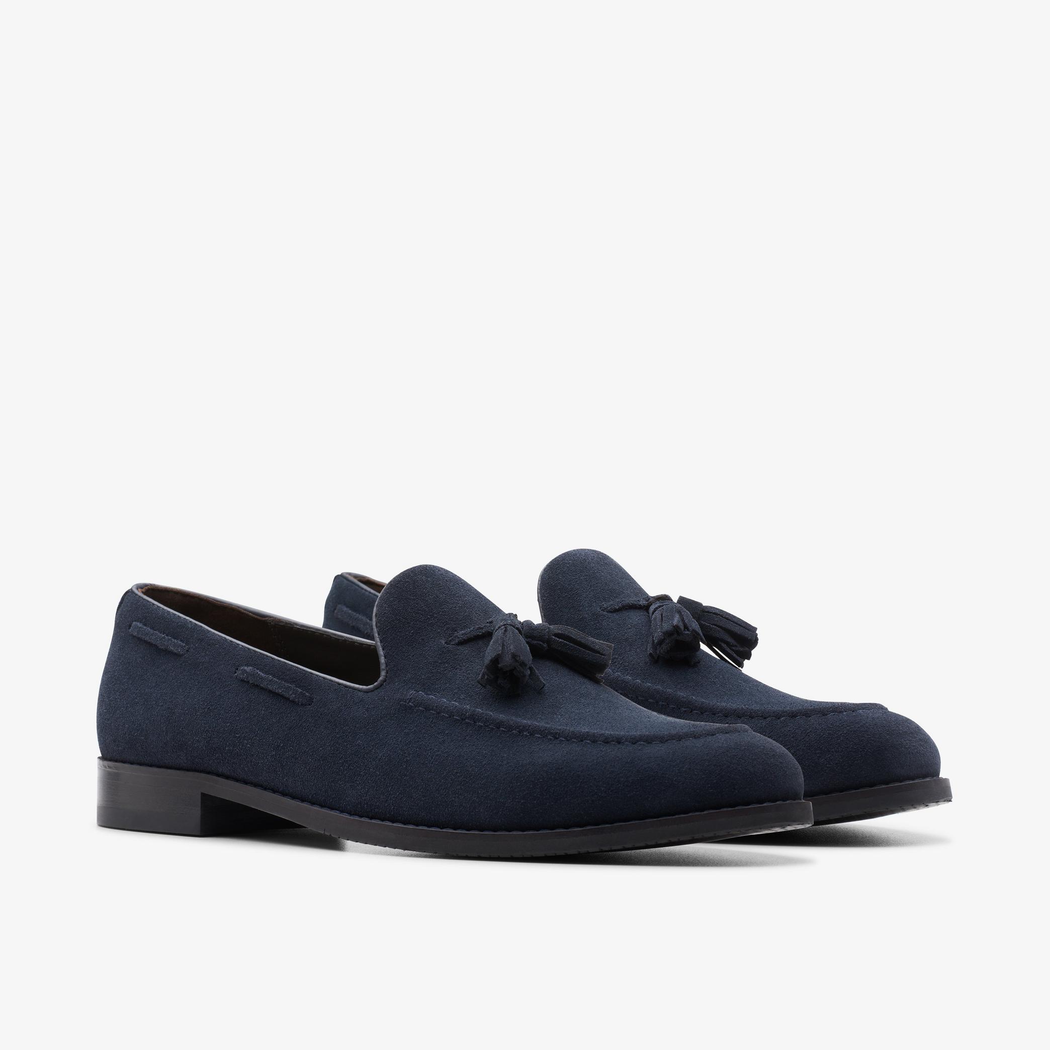 Craft Arlo Trim Navy Suede Shoes, view 4 of 7