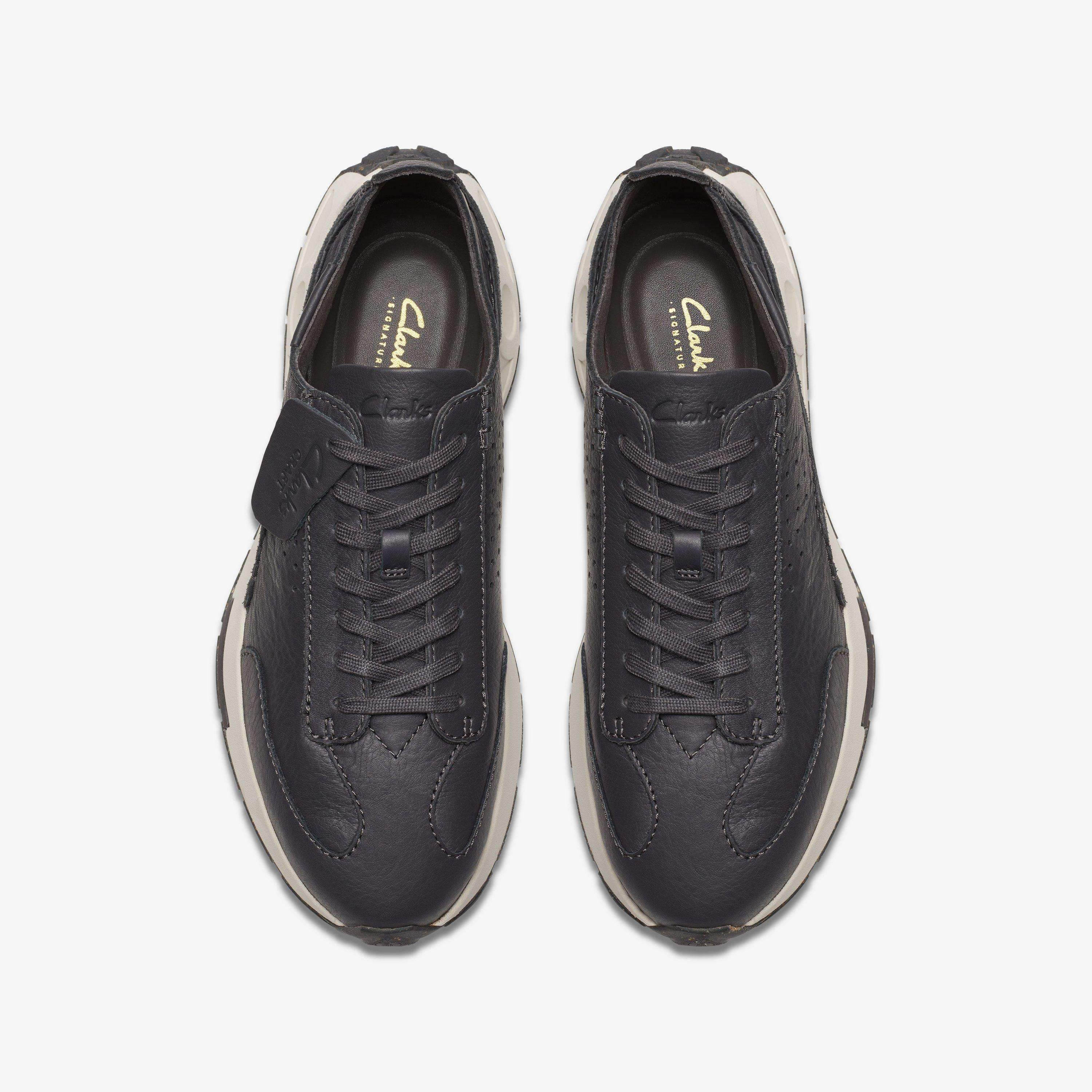 Mens Craft Speed Dark Grey Leather Sneakers