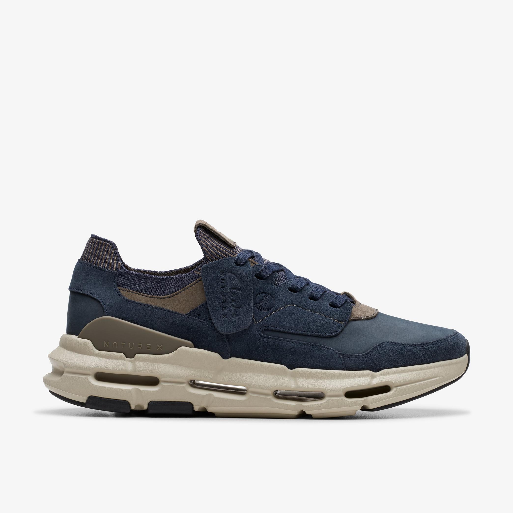 NXE Lo Navy Nubuck Shoes, view 1 of 7
