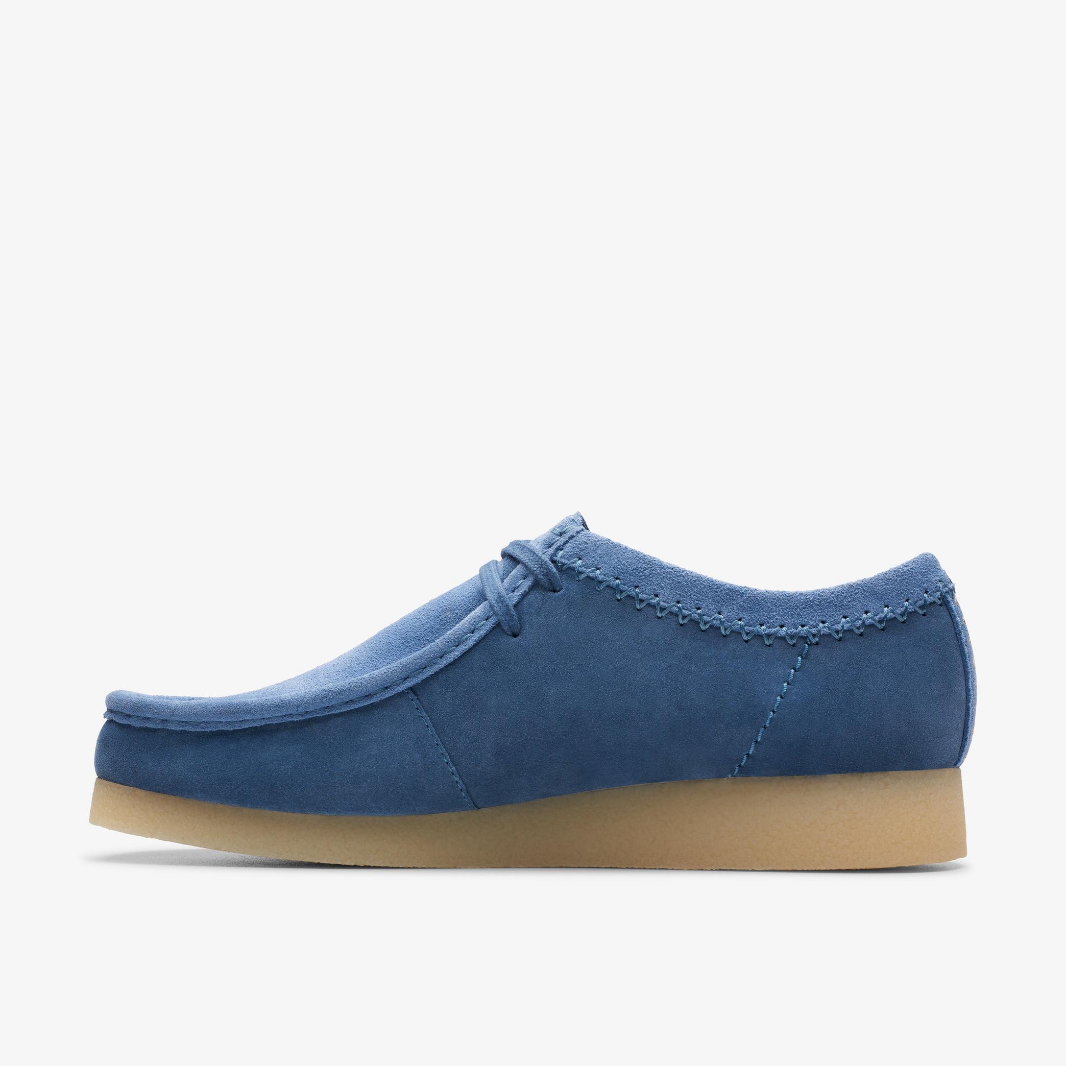 Wallabee EVO Blue Suede Moccasins, view 2 of 6