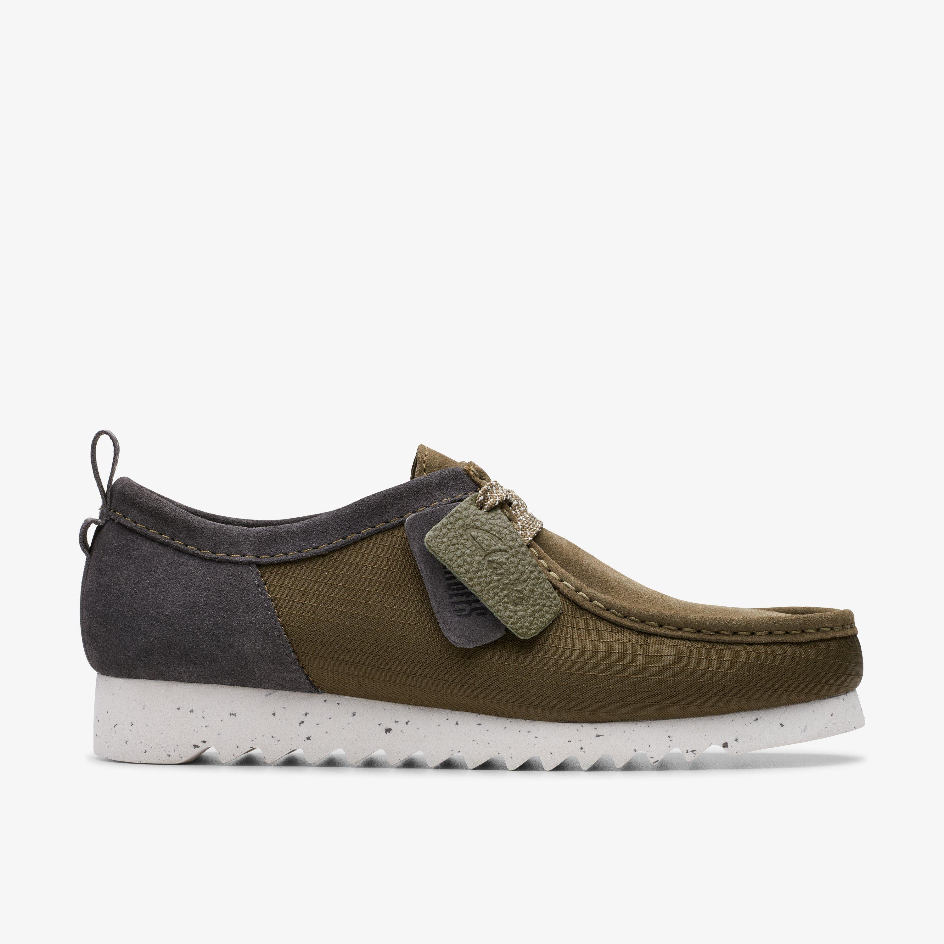 MENS WallabeeFTRELo Olive Combination Moccasins | Clarks CA