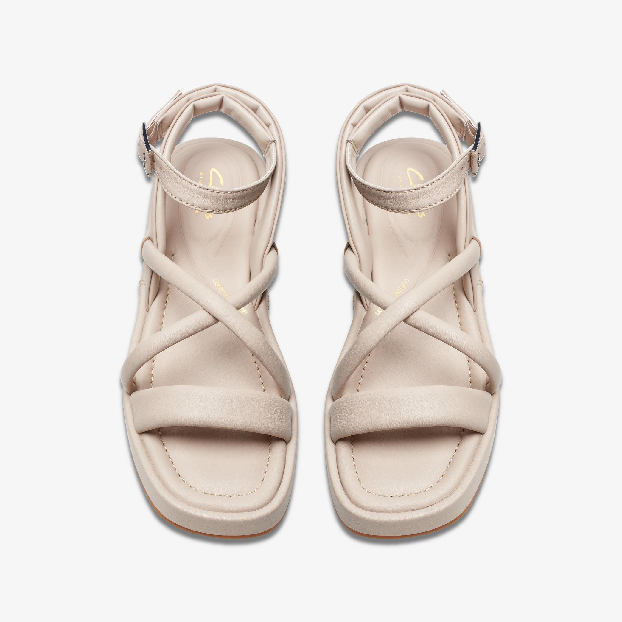 Womens Alda Cross Sand Leather Strappy Sandals | Clarks UK