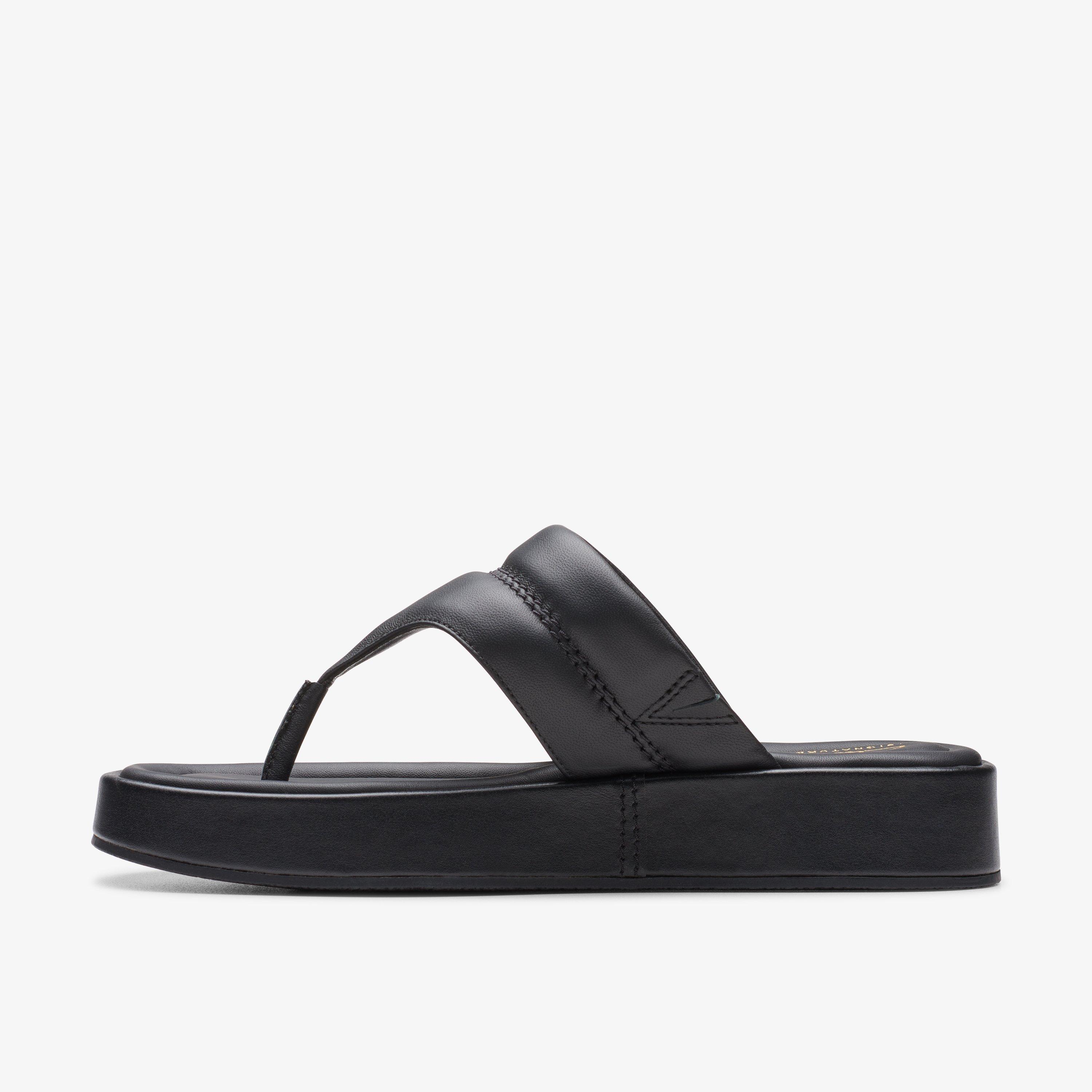 Summer Sandals Strappy Flat Heeled Leather Clarks UK