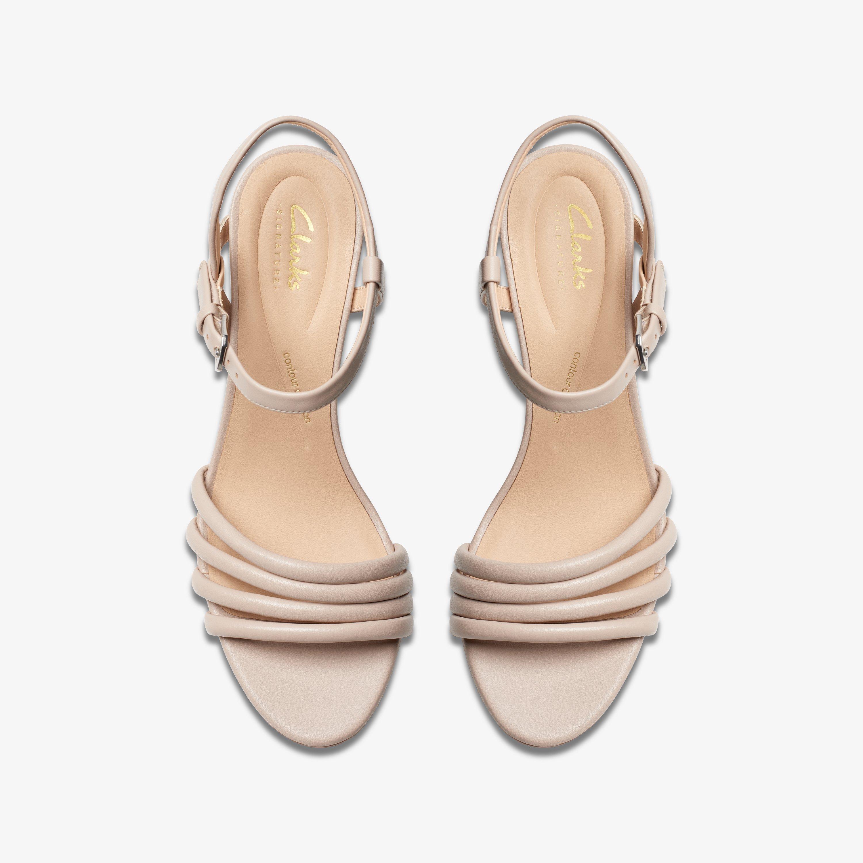 Gold clarks sandals best sale
