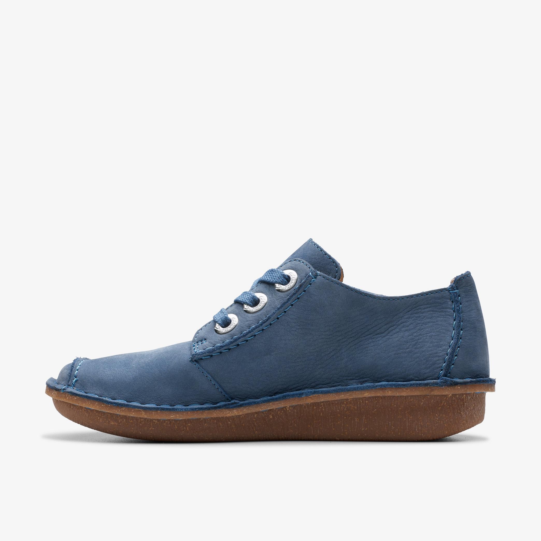 Funny Dream Blue Nubuck Derby Shoes, view 2 of 6