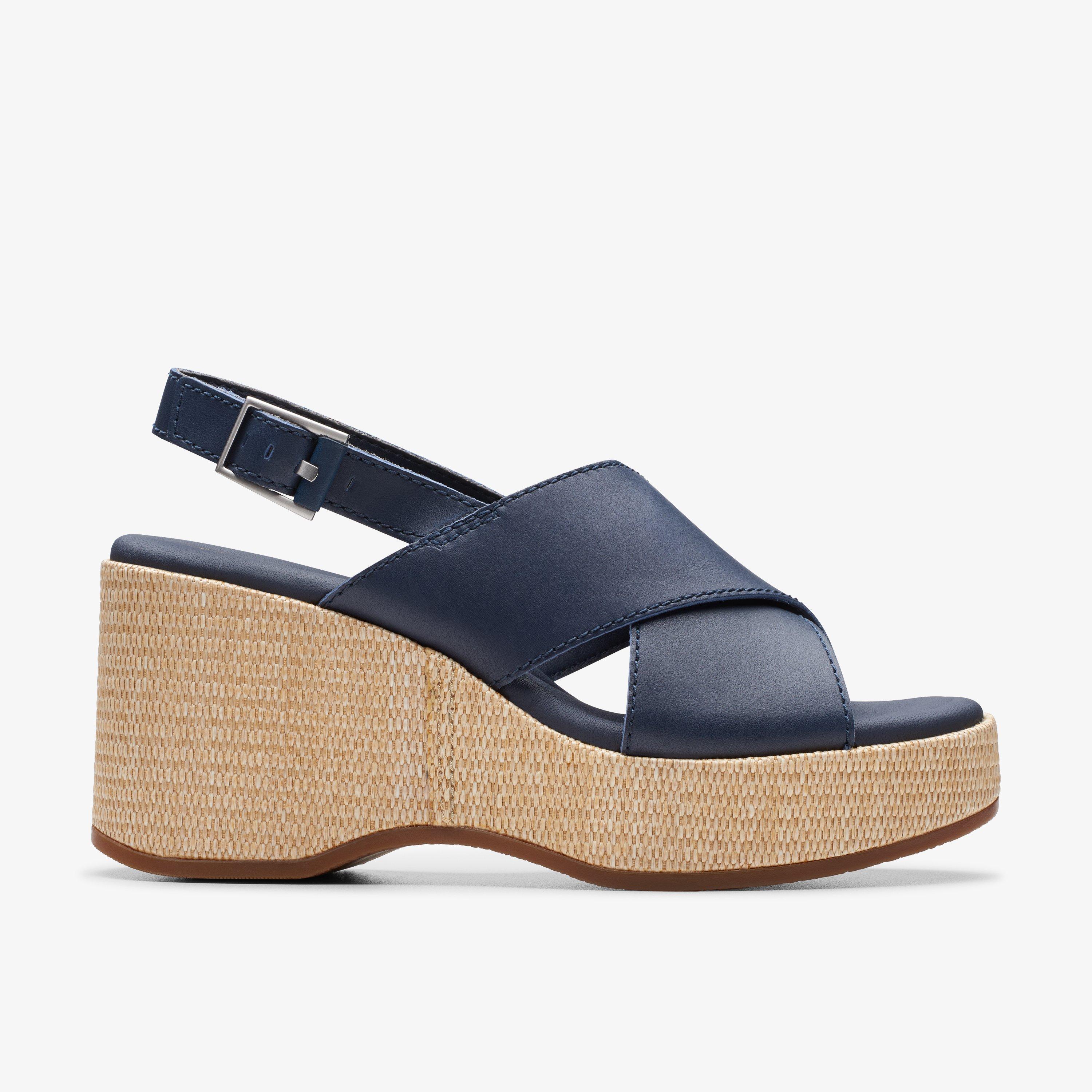 Clarks low wedge sandals best sale