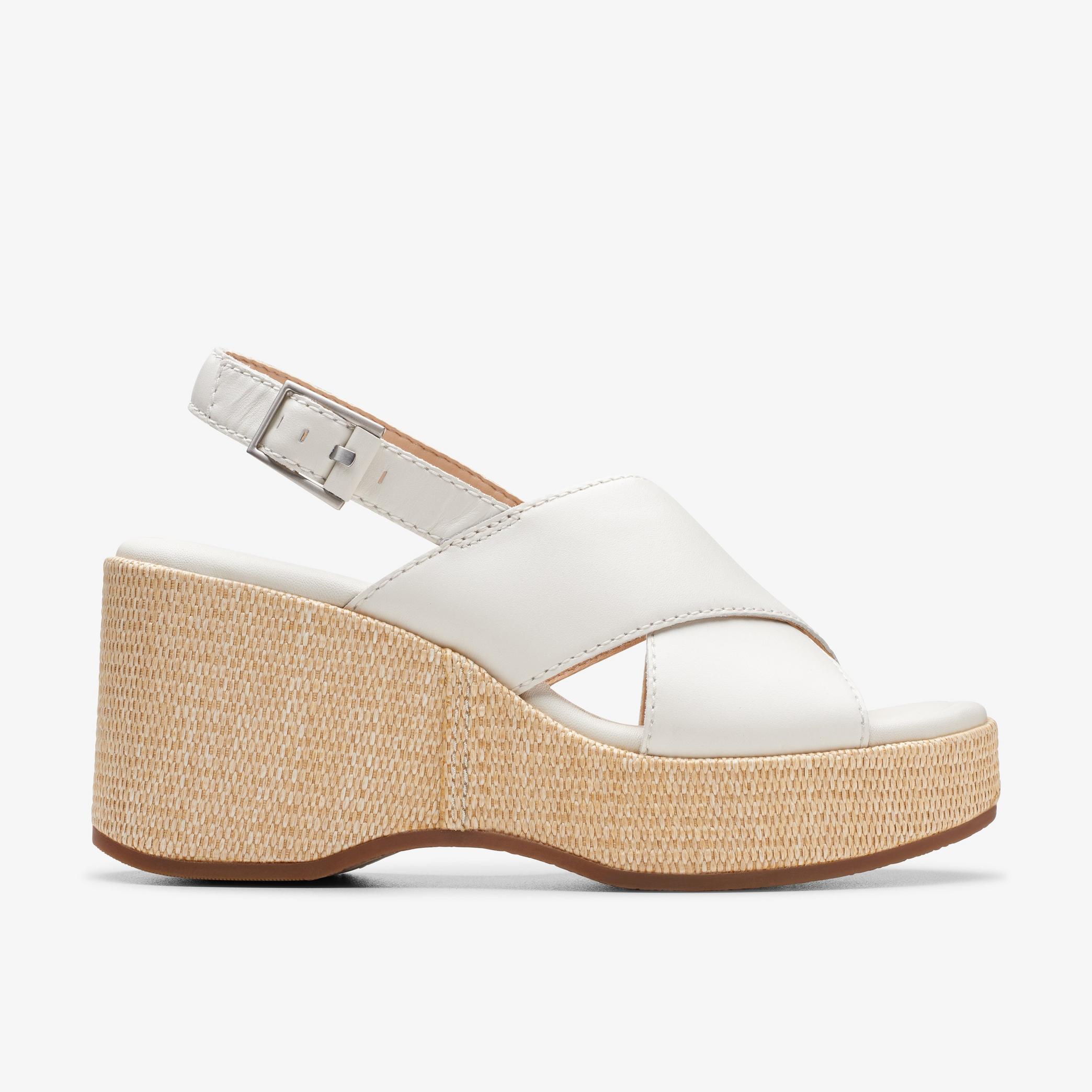Manon Wish Off White Leather Heeled Sandals, view 1 of 6