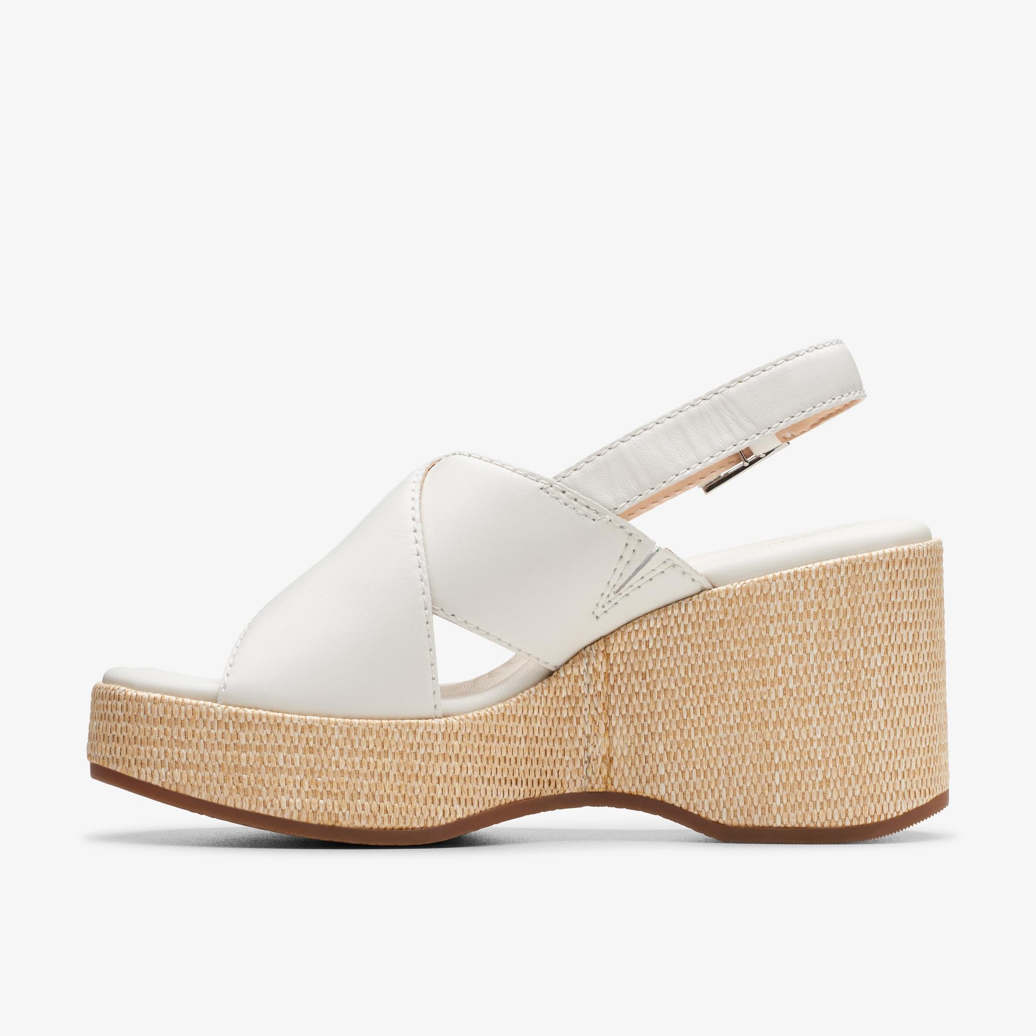 Manon Wish Off White Leather Heeled Sandals, view 2 of 6