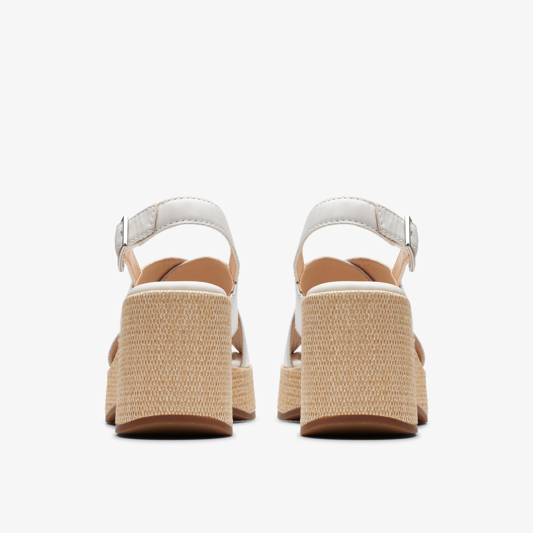 Manon Wish Off White Leather Heeled Sandals, view 5 of 6