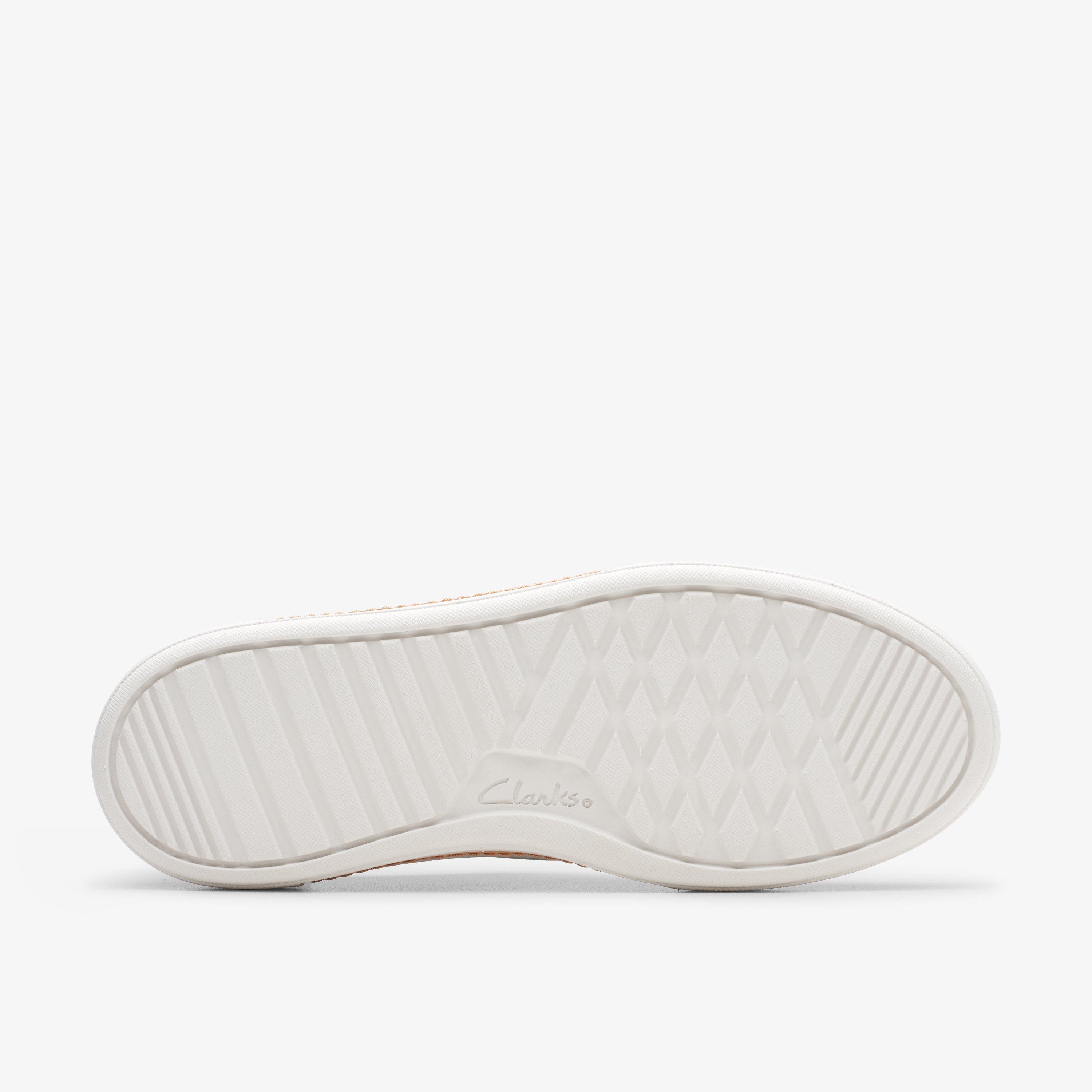 Clarks ladies white outlet trainers