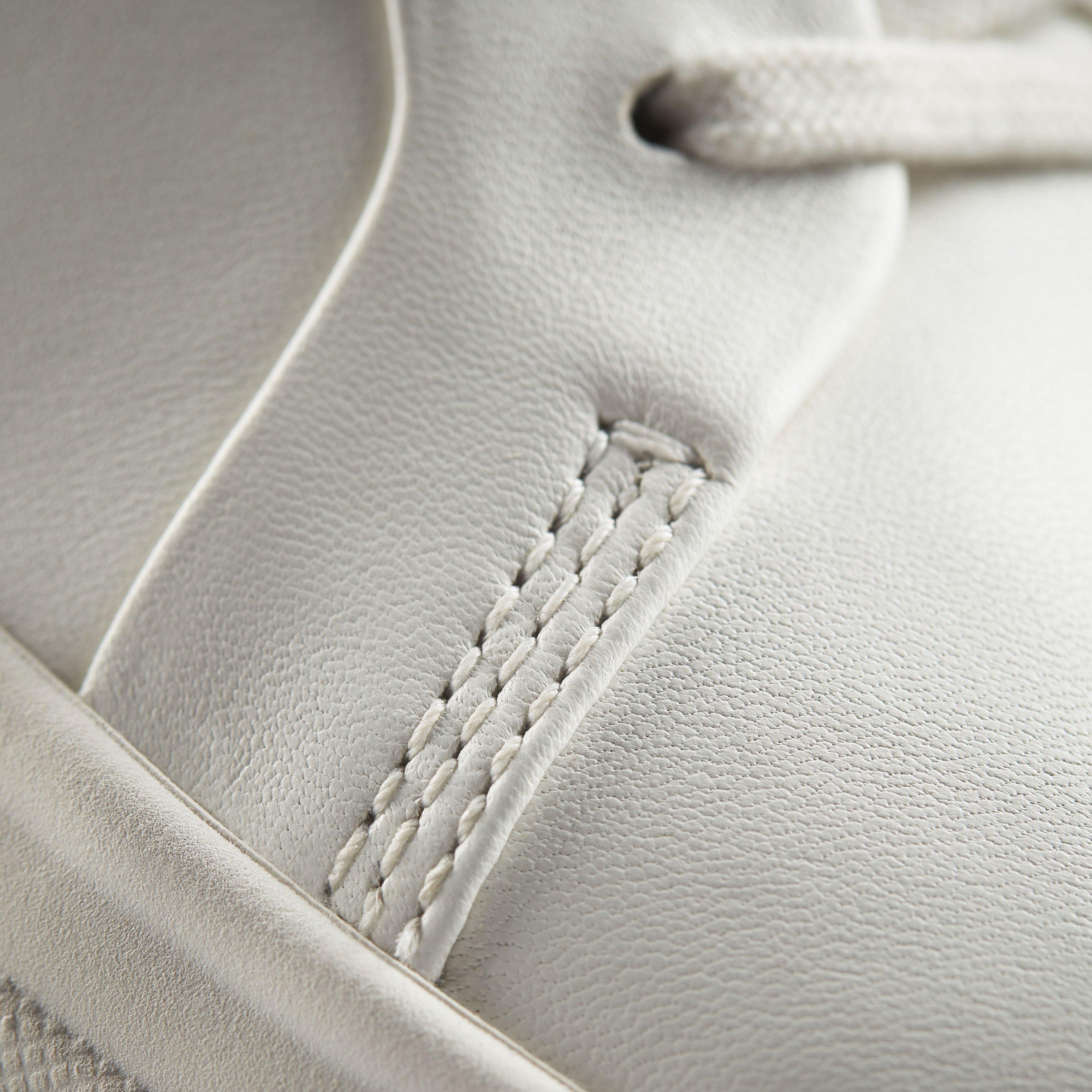Womens Hollyhock Walk Off White Leather Trainers, Lace Up Trainers