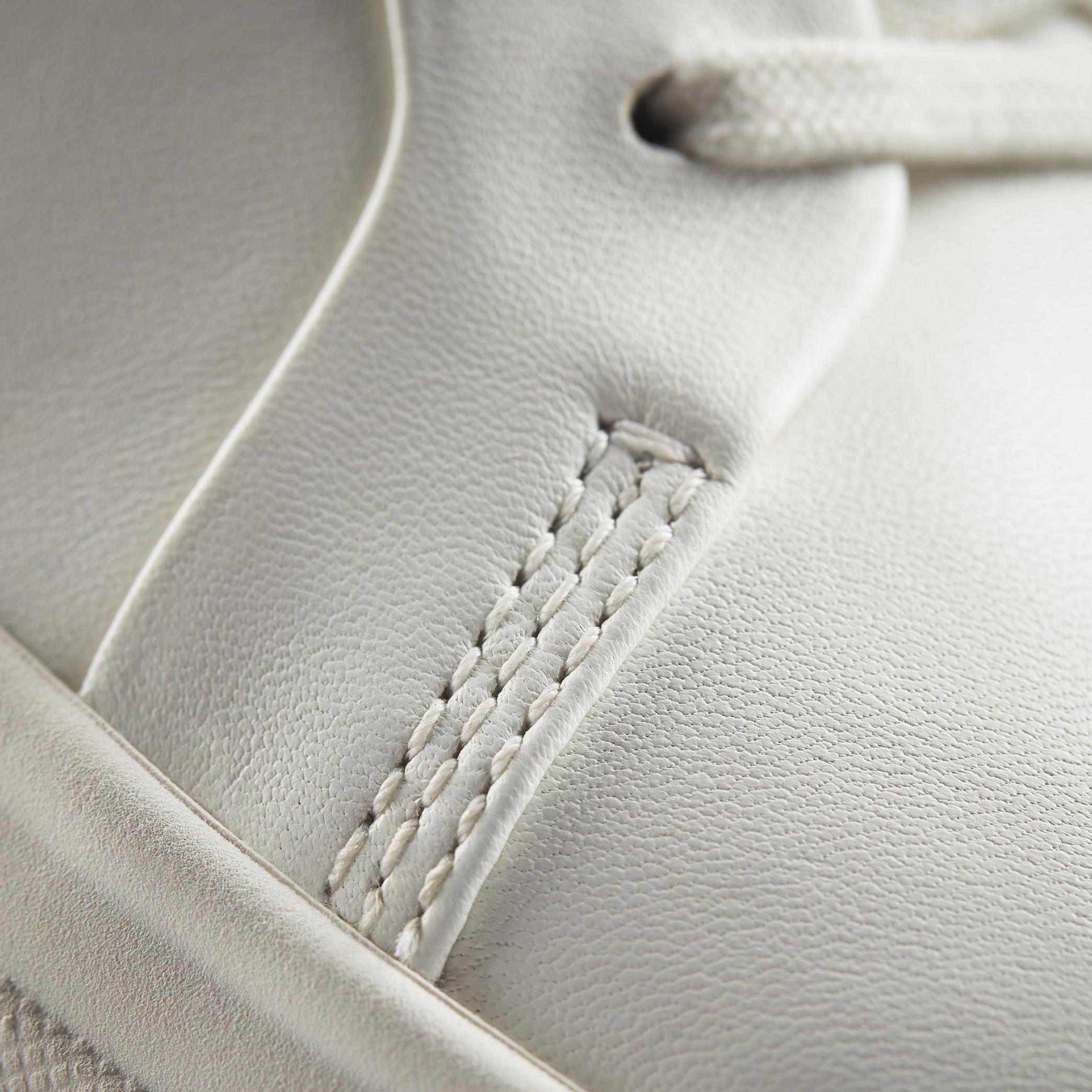 Hollyhock Walk Off White Leather Trainers, view 10 of 12