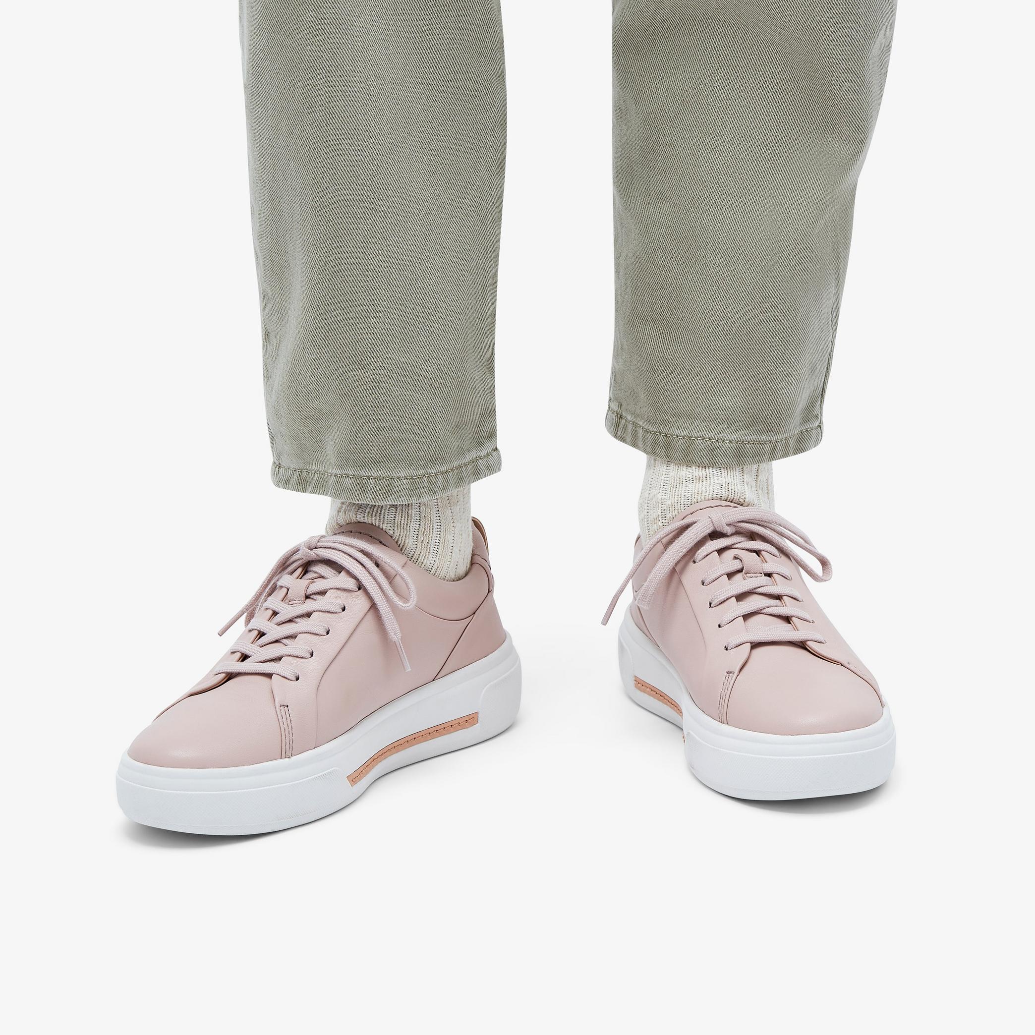Hollyhock Walk Rose Leather Sneakers, view 11 of 11