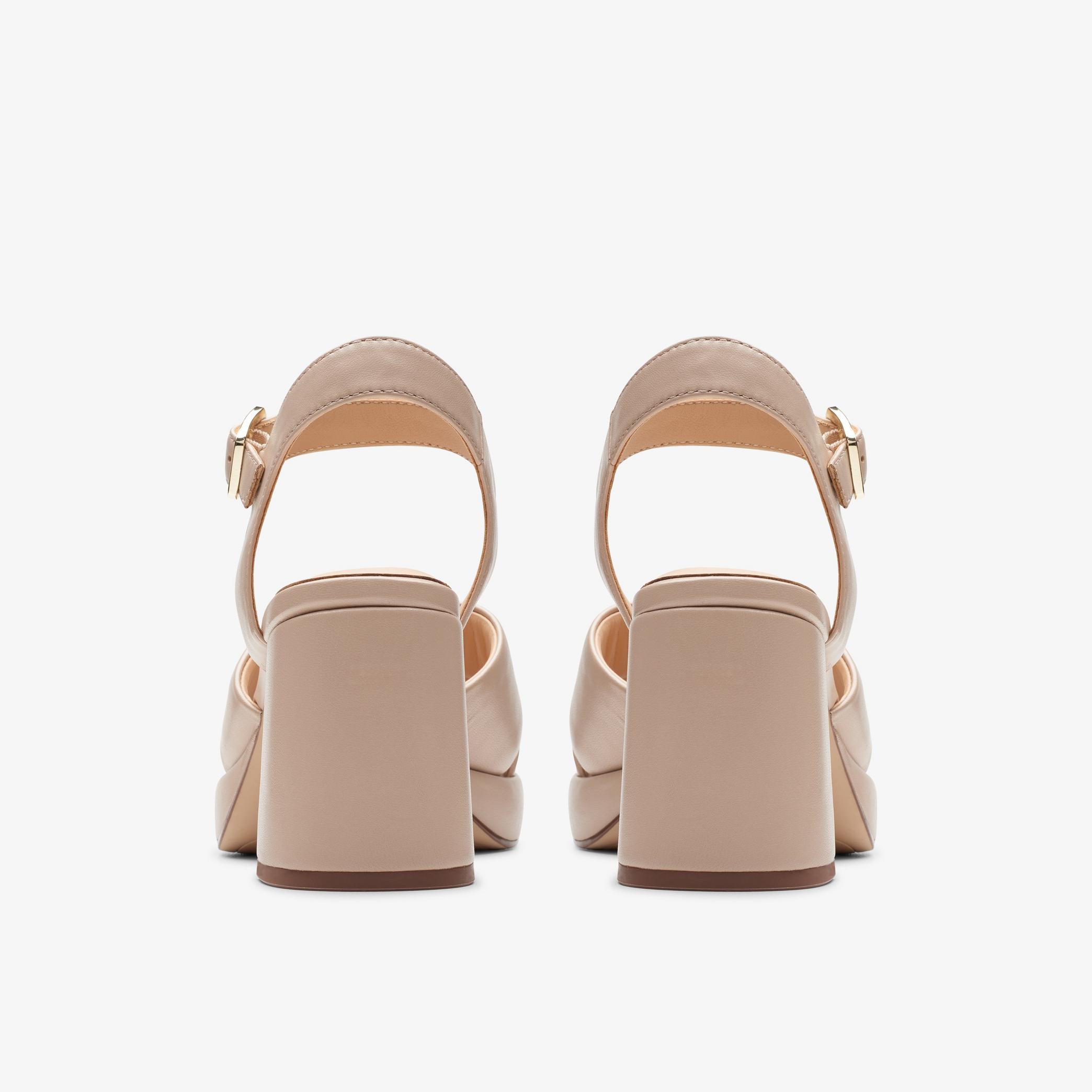 Womens Ritzy 75 Rae Sand Leather Heeled Sandals | Clarks UK