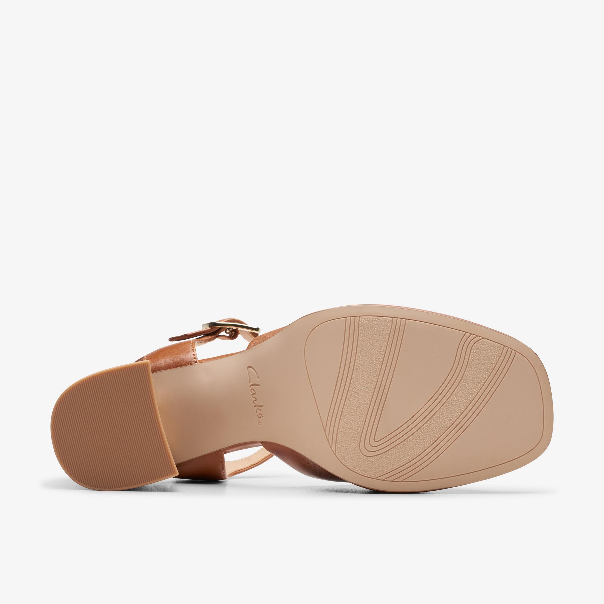Ritzy 75 Rae Tan Leather Heeled Sandals, view 8 of 11