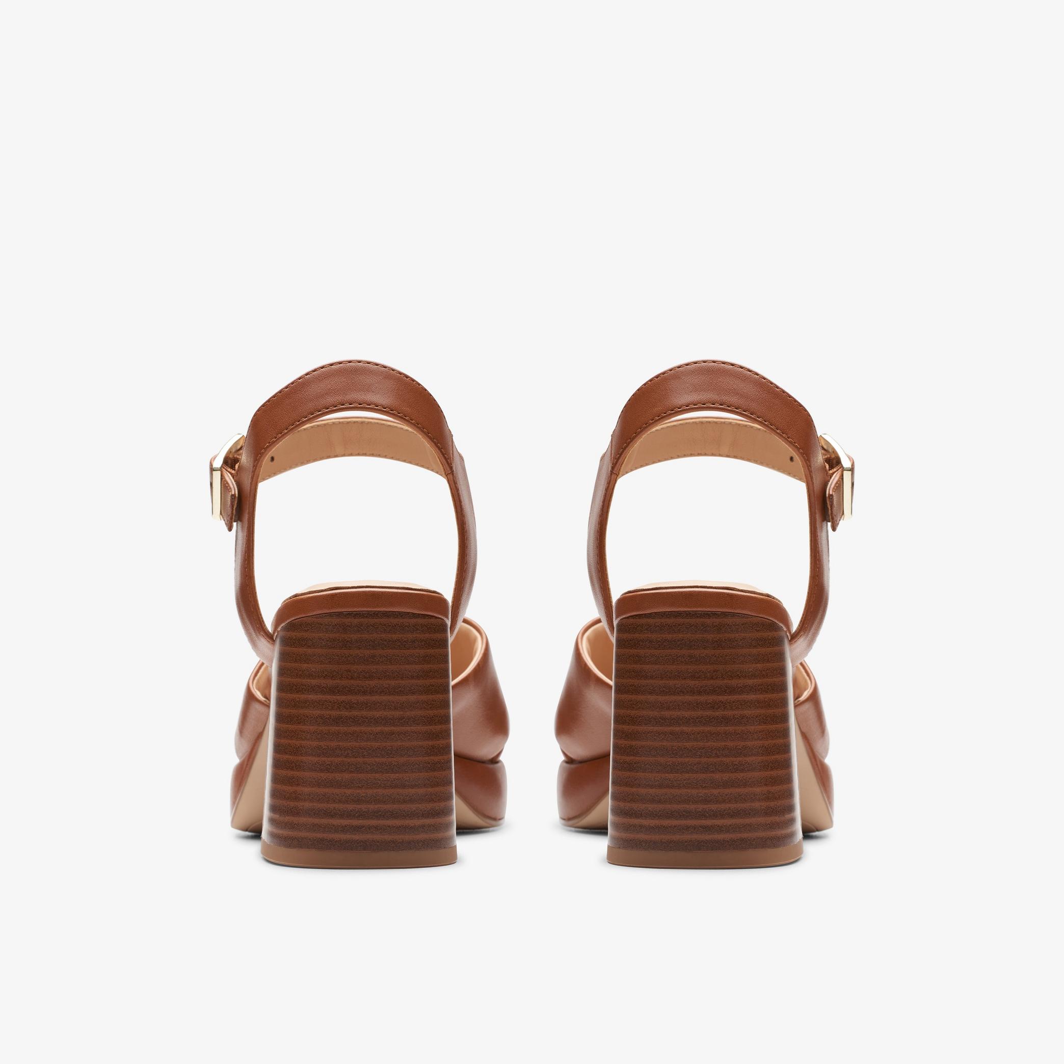 Ritzy 75 Rae Tan Leather Heeled Sandals, view 10 of 11
