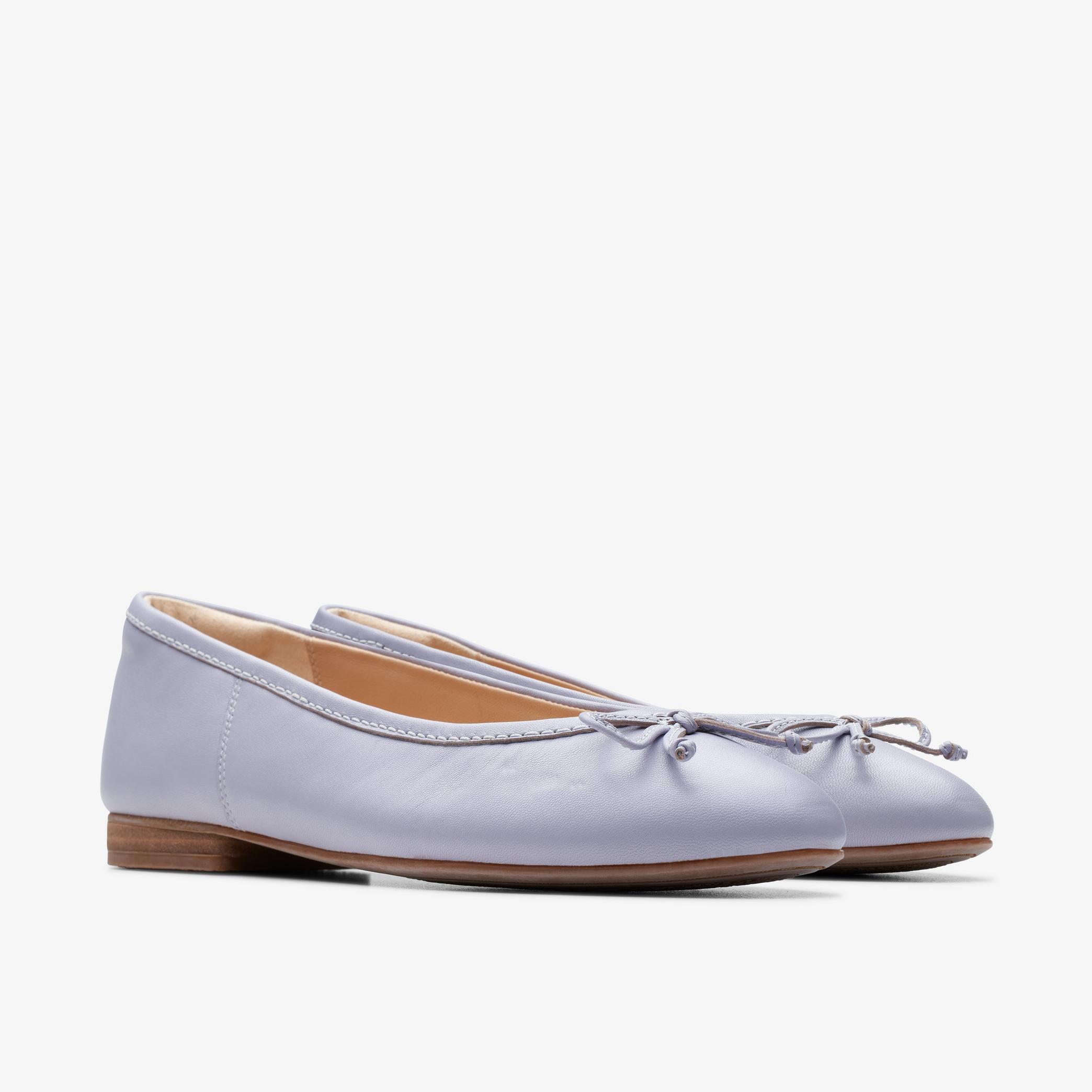 FAWNA LILY Lilac Leather Ballerina, view 4 of 7