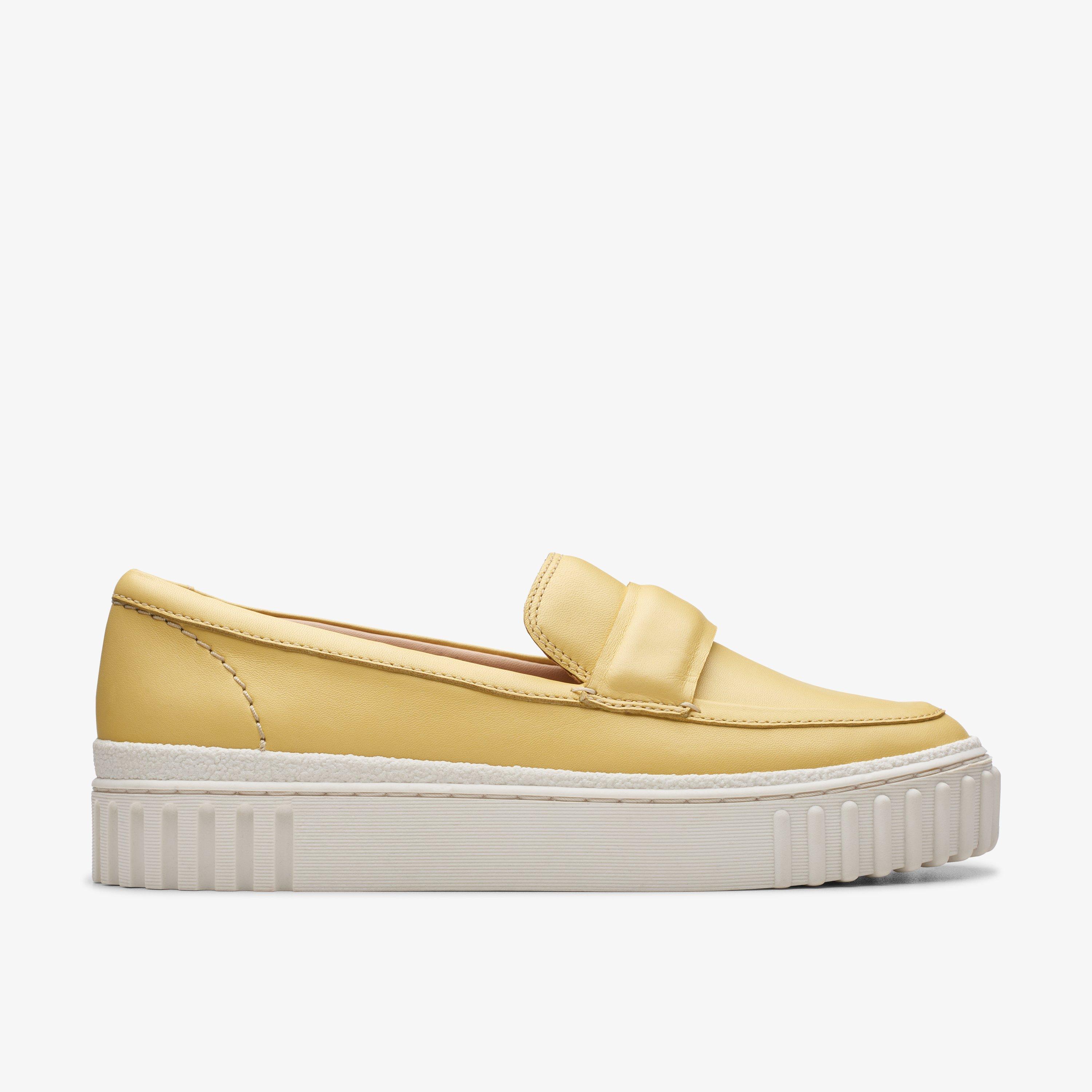 WOMENS Mayhill Cove Yellow Leather Loafers | Clarks US