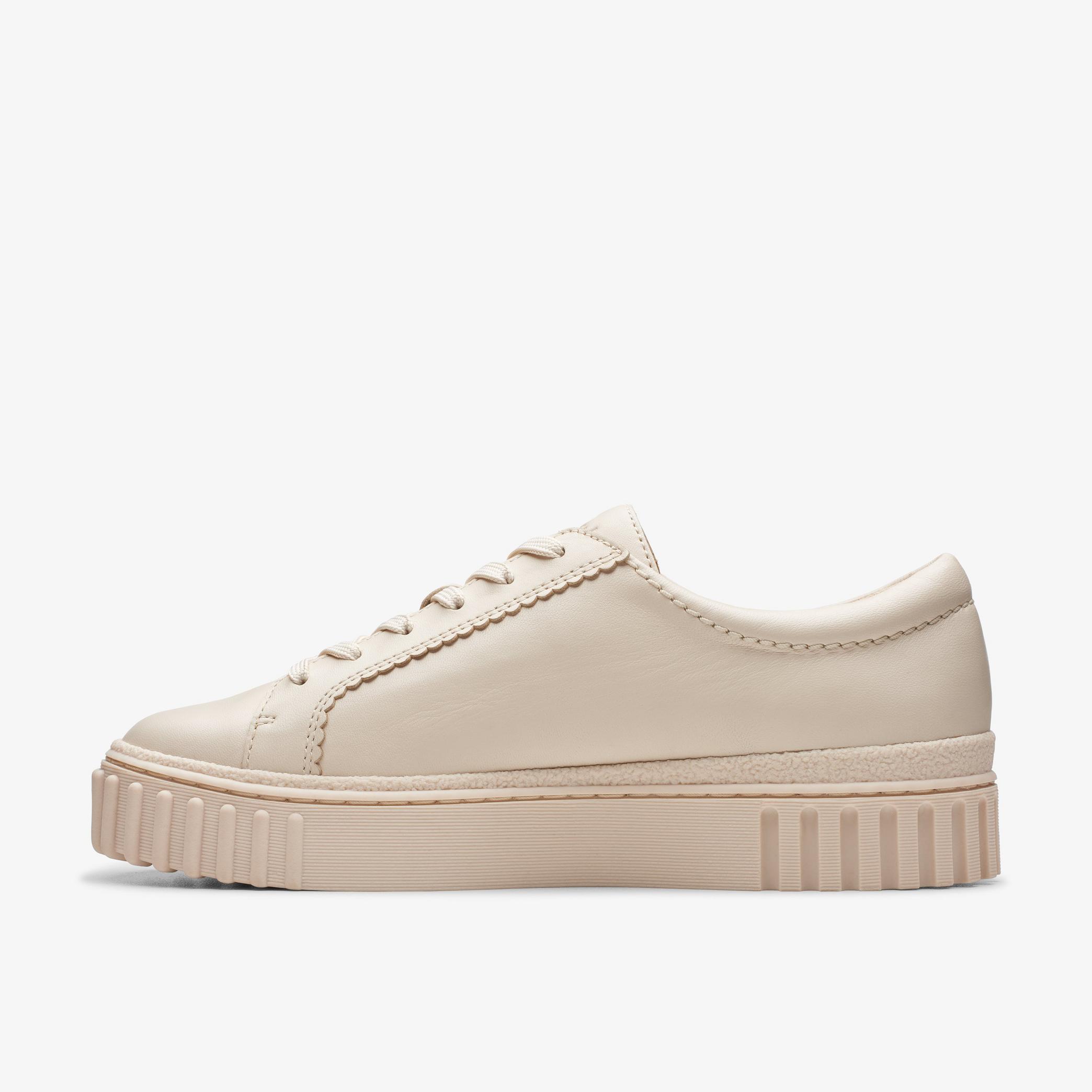 Womens Mayhill Walk Cream Leather Shoes | Clarks UK