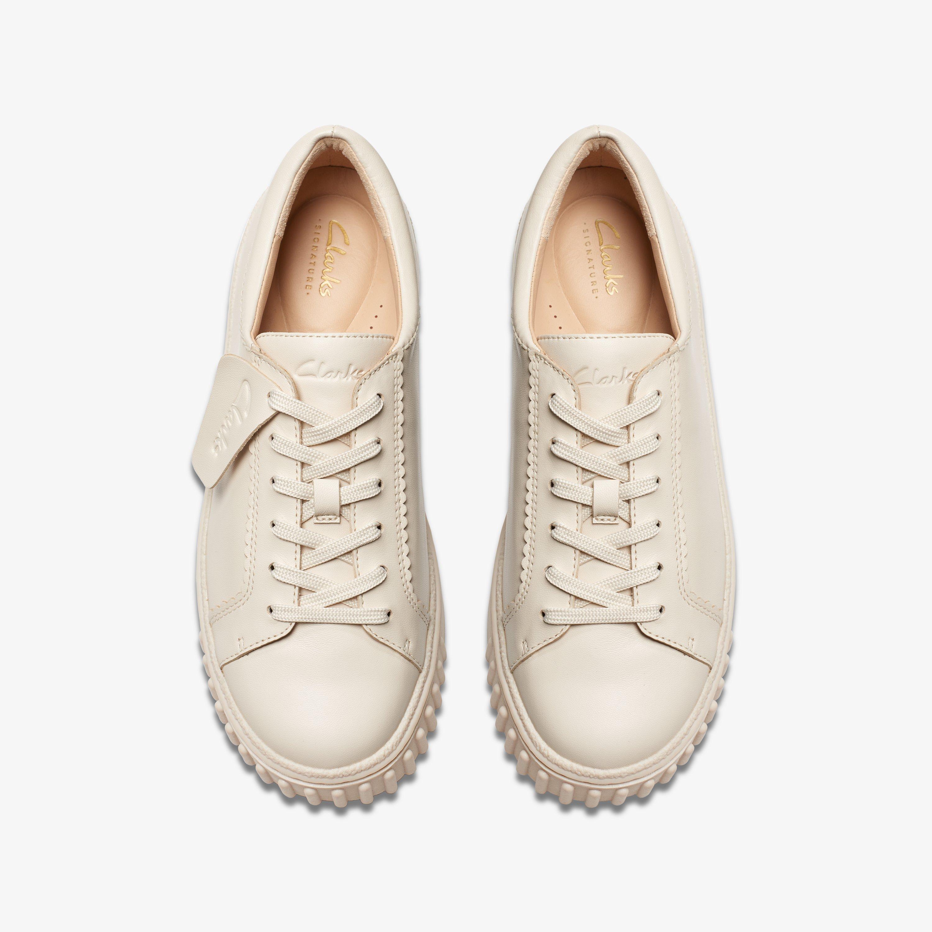 Womens Mayhill Walk Cream Leather Shoes Clarks UK