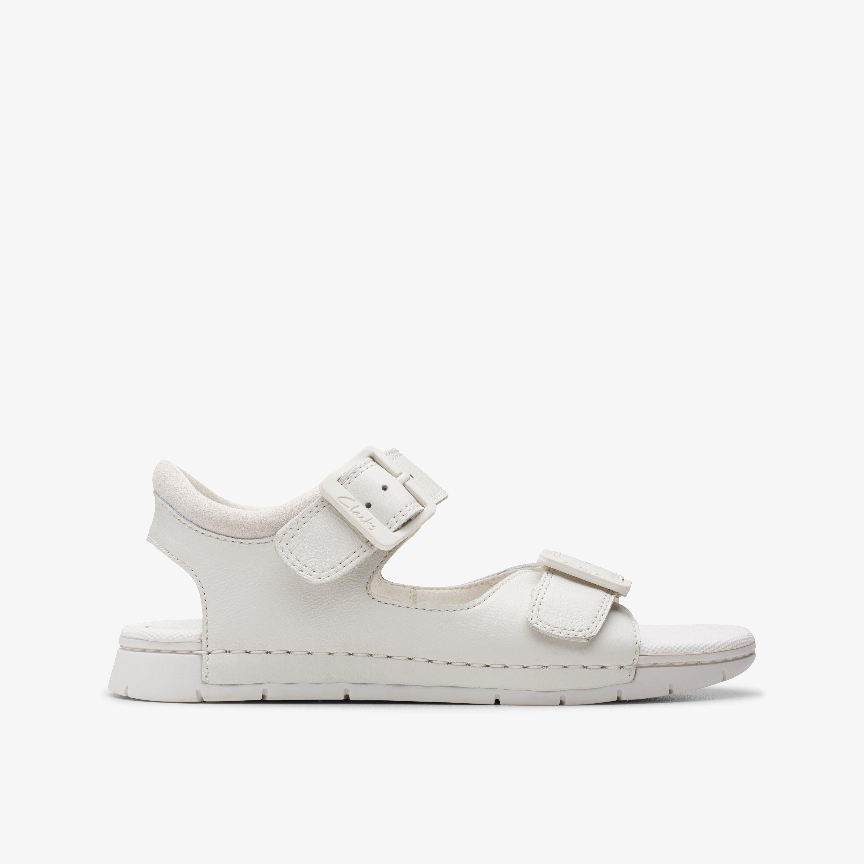 Baha Beach Kid White Flat Sandals, view 1 of 7