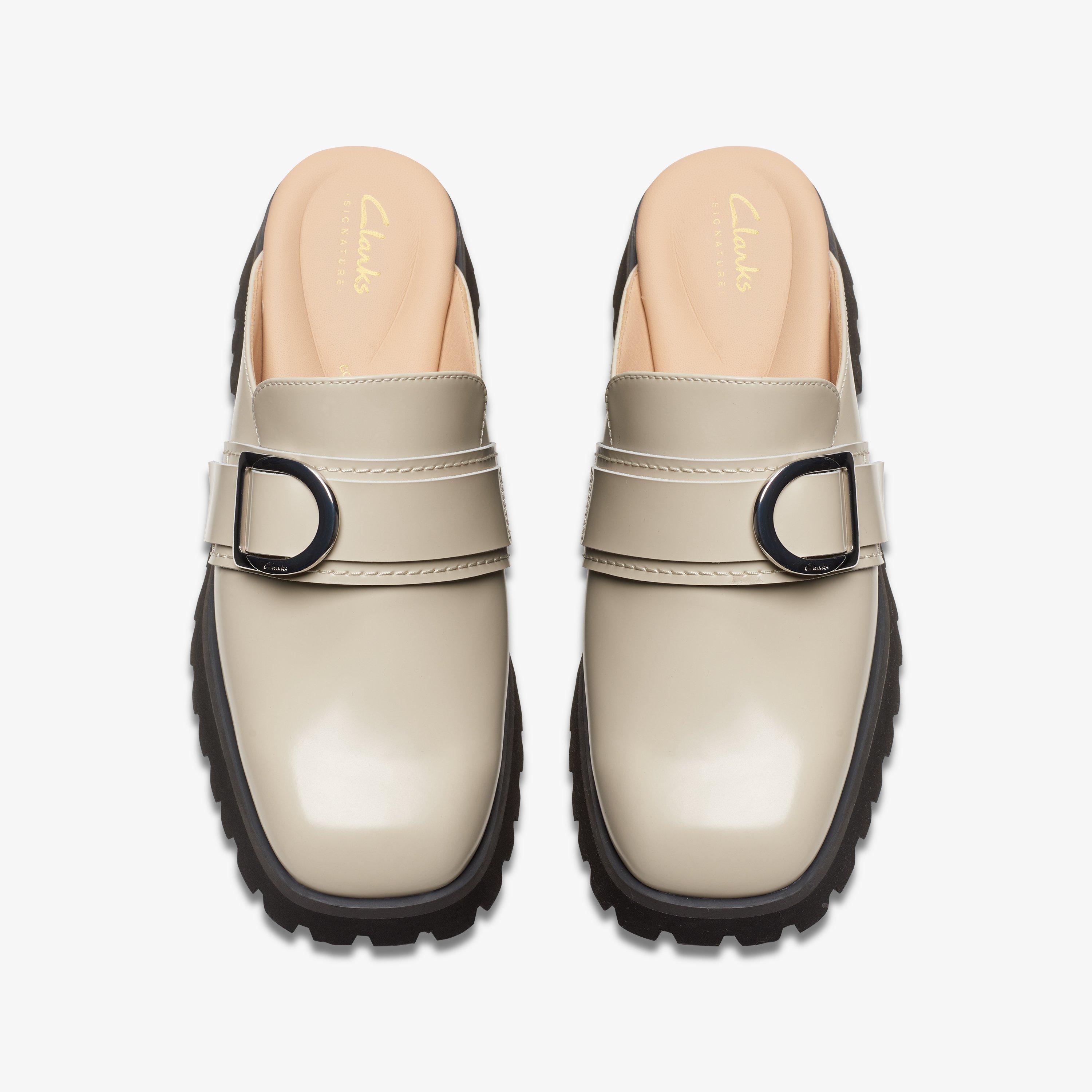 Clarks ladies leather mules sale