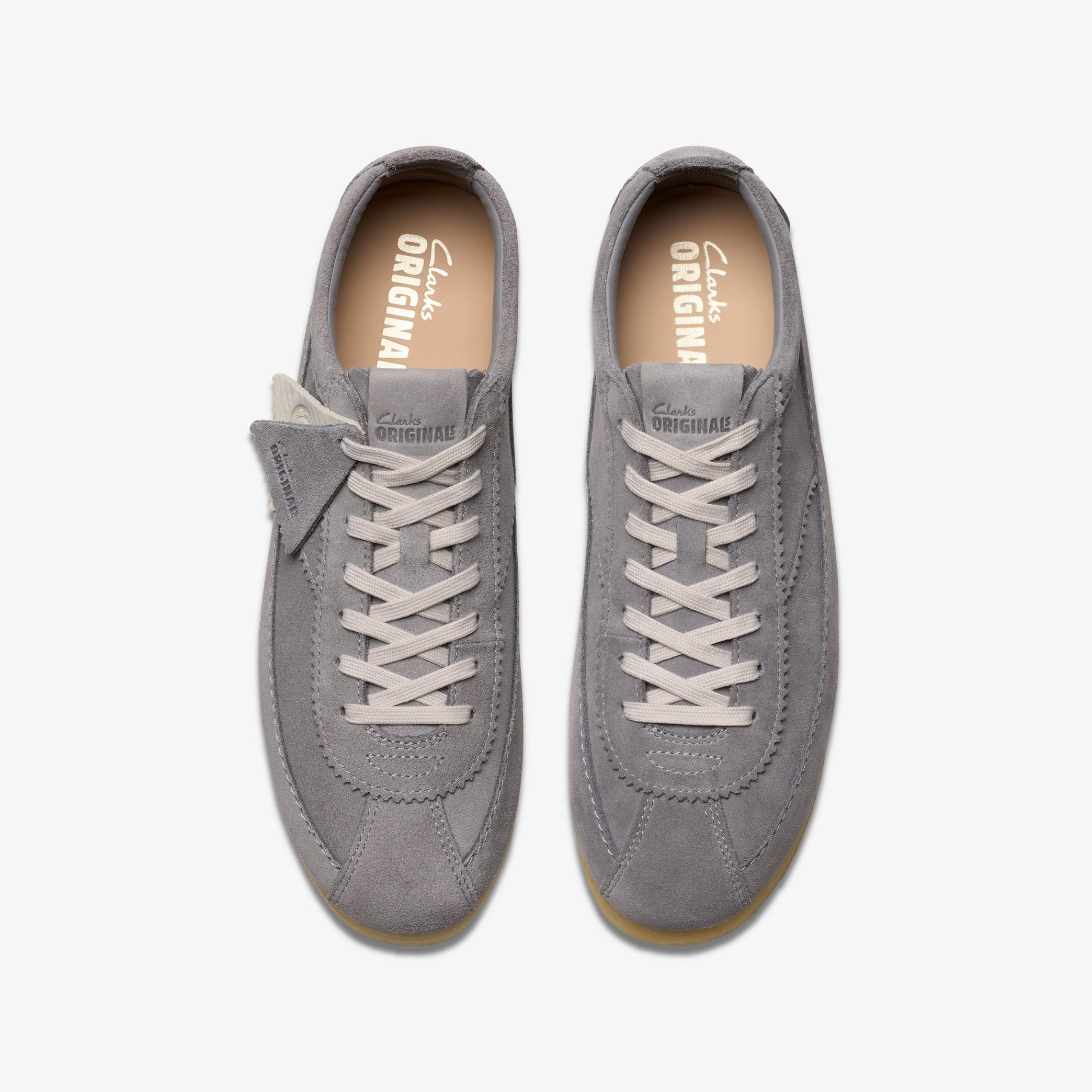 Mens Wallabee Tor Steel Grey Suede Shoes | Clarks UK