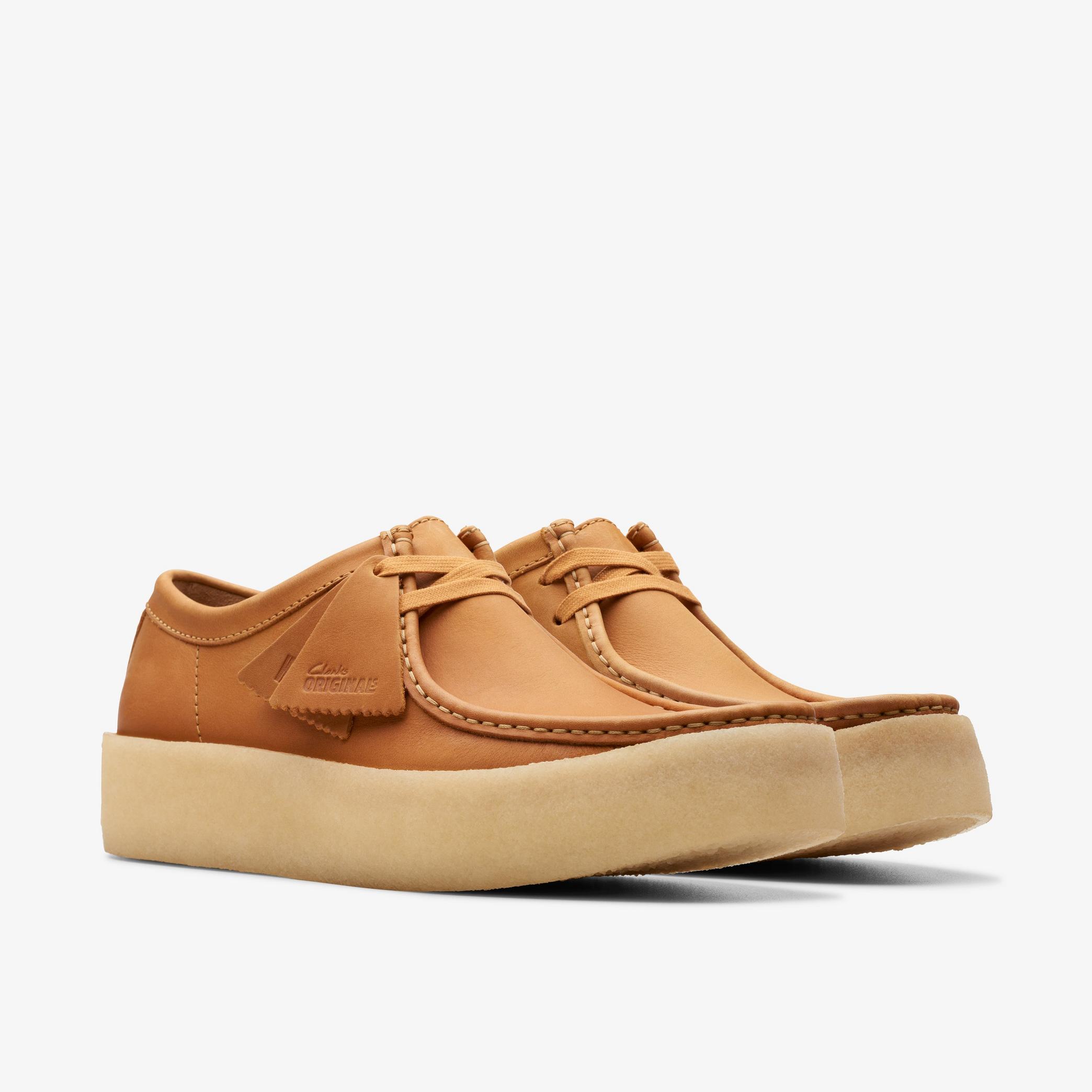 Wallabee Cup Mid Tan Leather Wallabee, view 4 of 6
