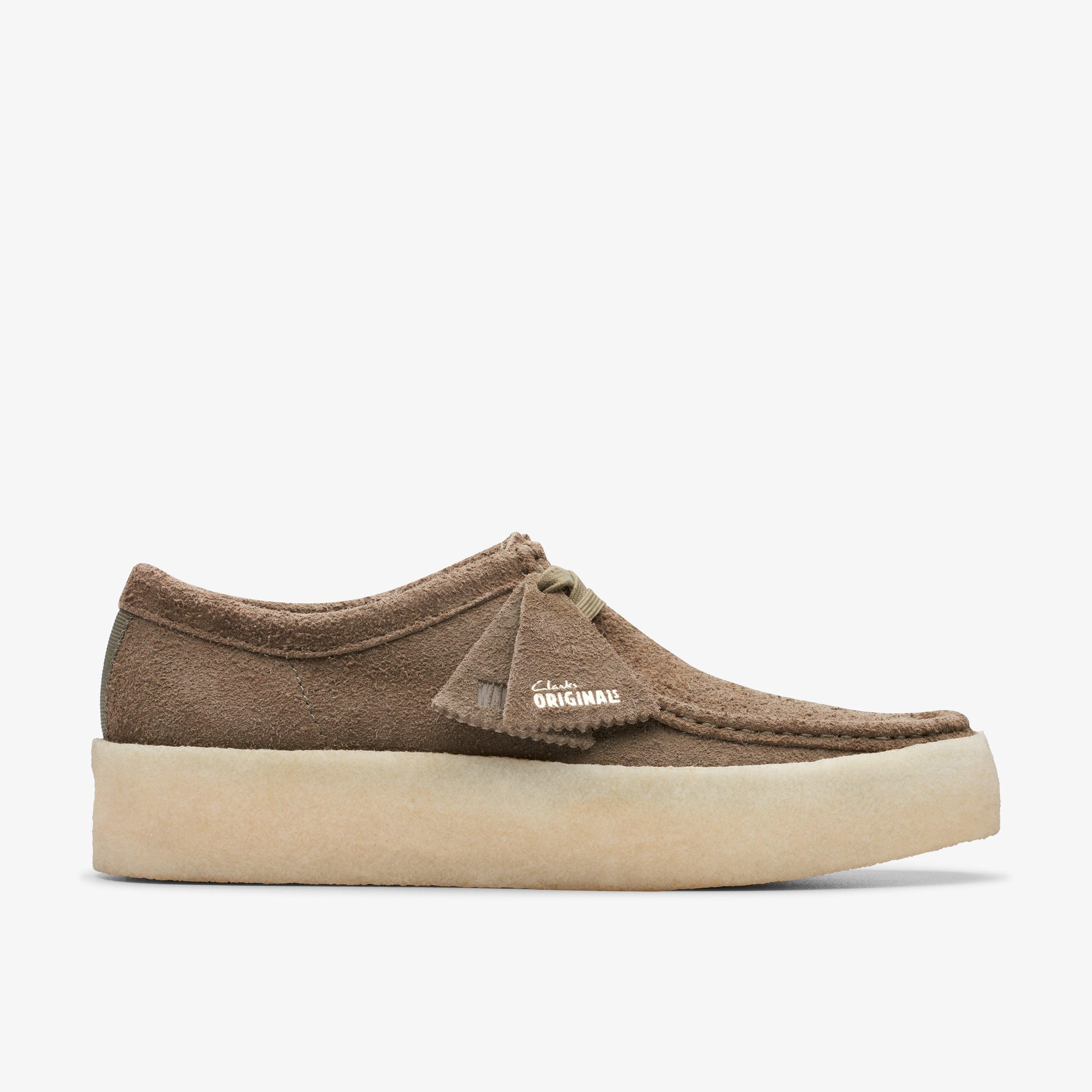 Size 12 Clarks Originals Wallabee Cup Pale Khaki Suede shoes