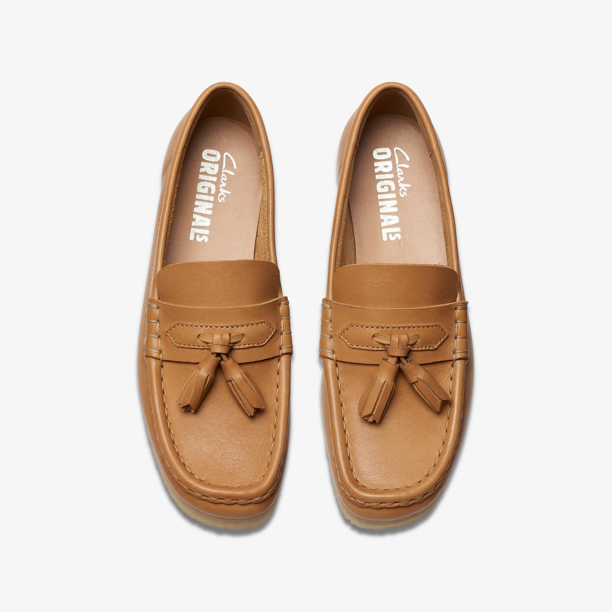 Wallabee Loafer Mid Tan Leather Loafers, view 6 of 7