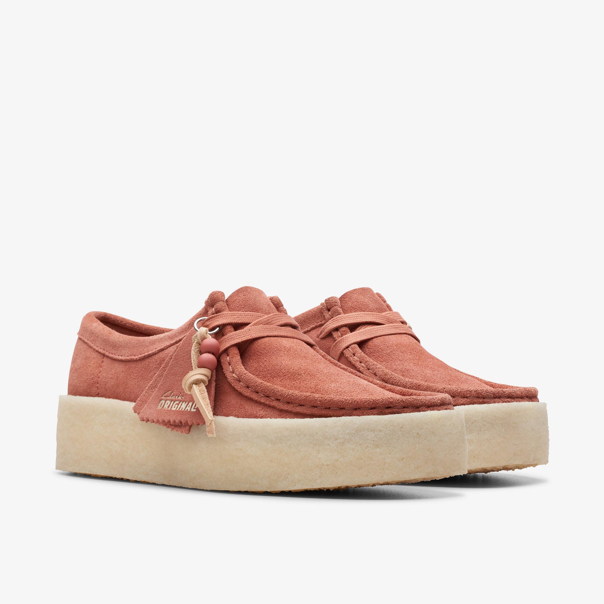 Wallabee Cup Terracotta Suede Wallabee, view 4 of 7