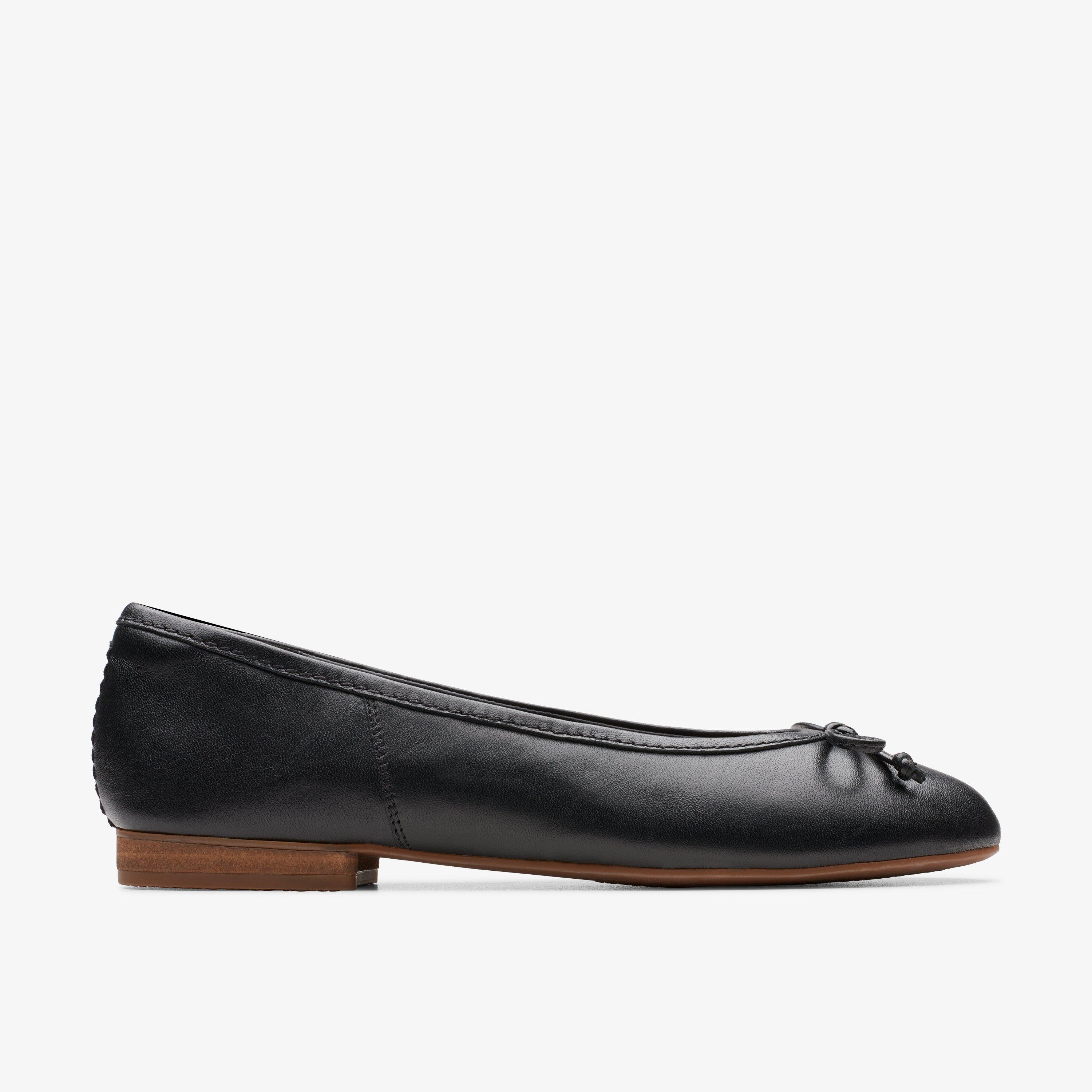 Clarks black ballet pumps on sale