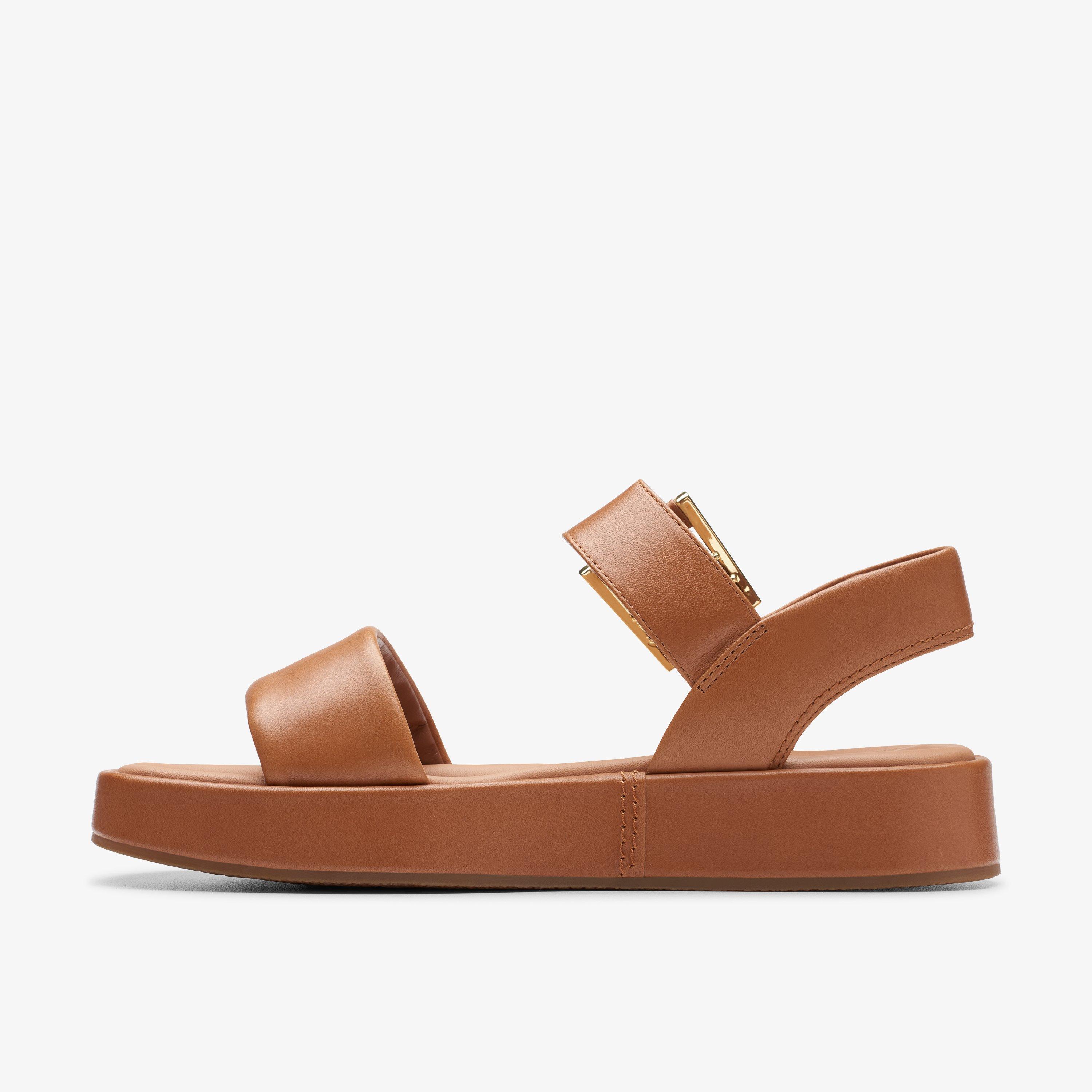 Sandalias ZARA Triple Tira Marrones Para Mujer
